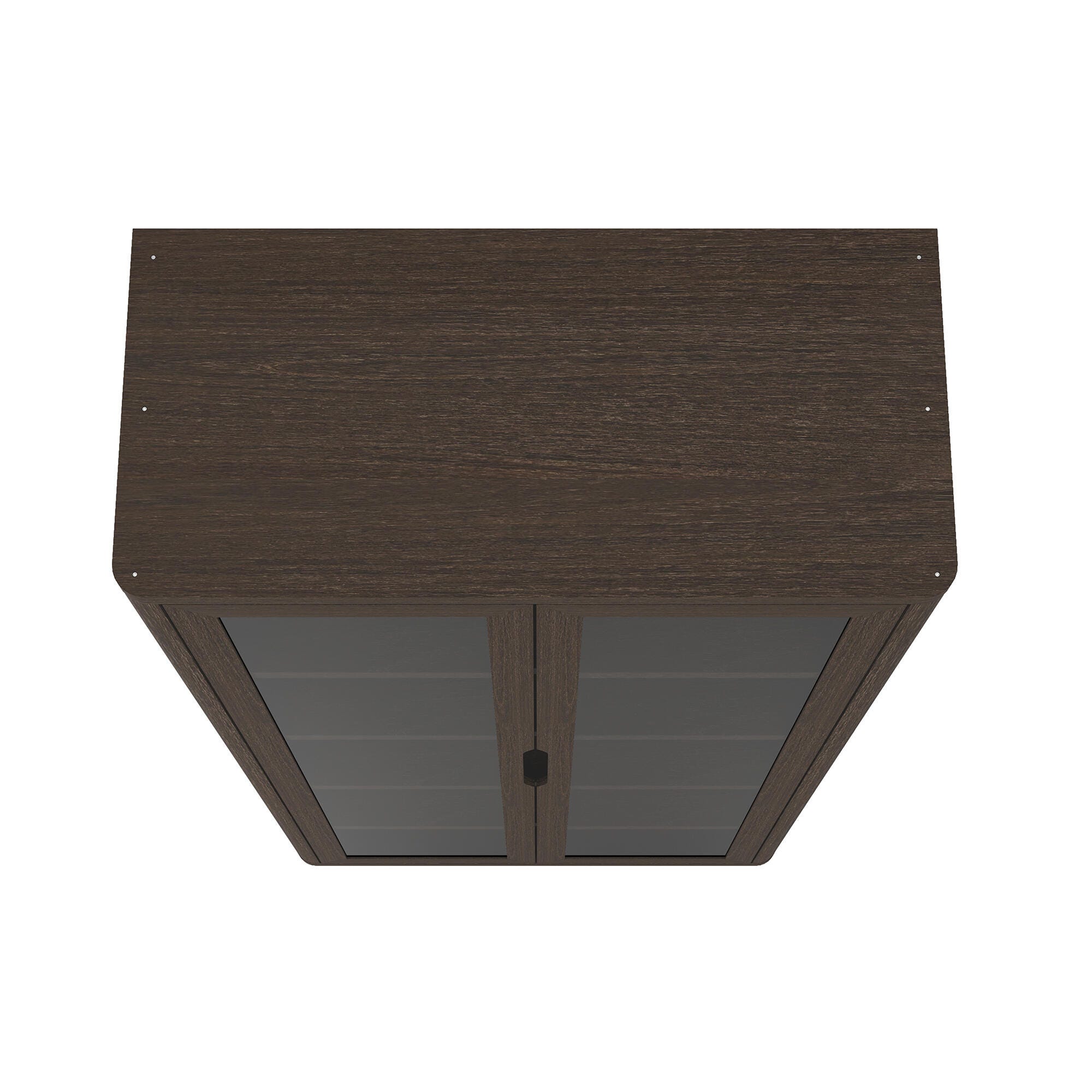 Manhattan Comfort Rivington 79" 5 Shelves Bookcase, Walnut, large