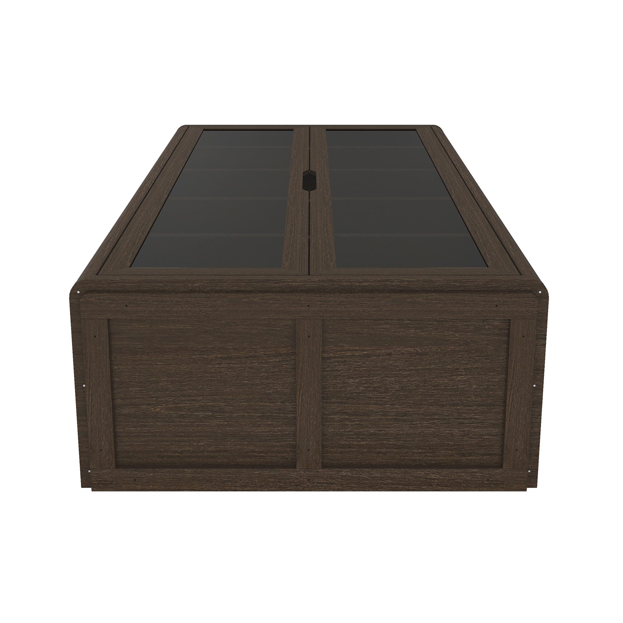 Manhattan Comfort Rivington 79" 5 Shelves Bookcase, Walnut, large