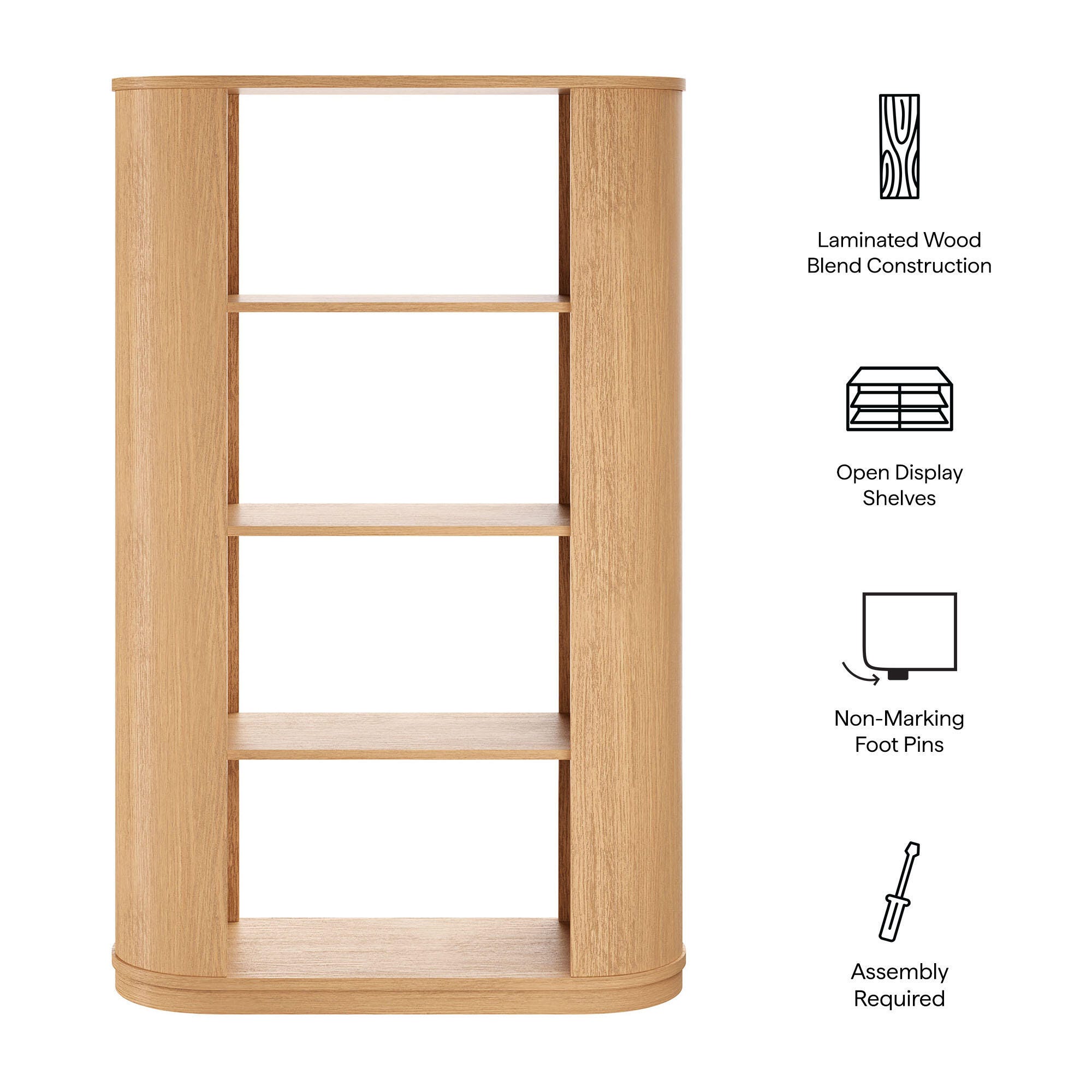 Modway Aspect 74" Bookshelf, , large