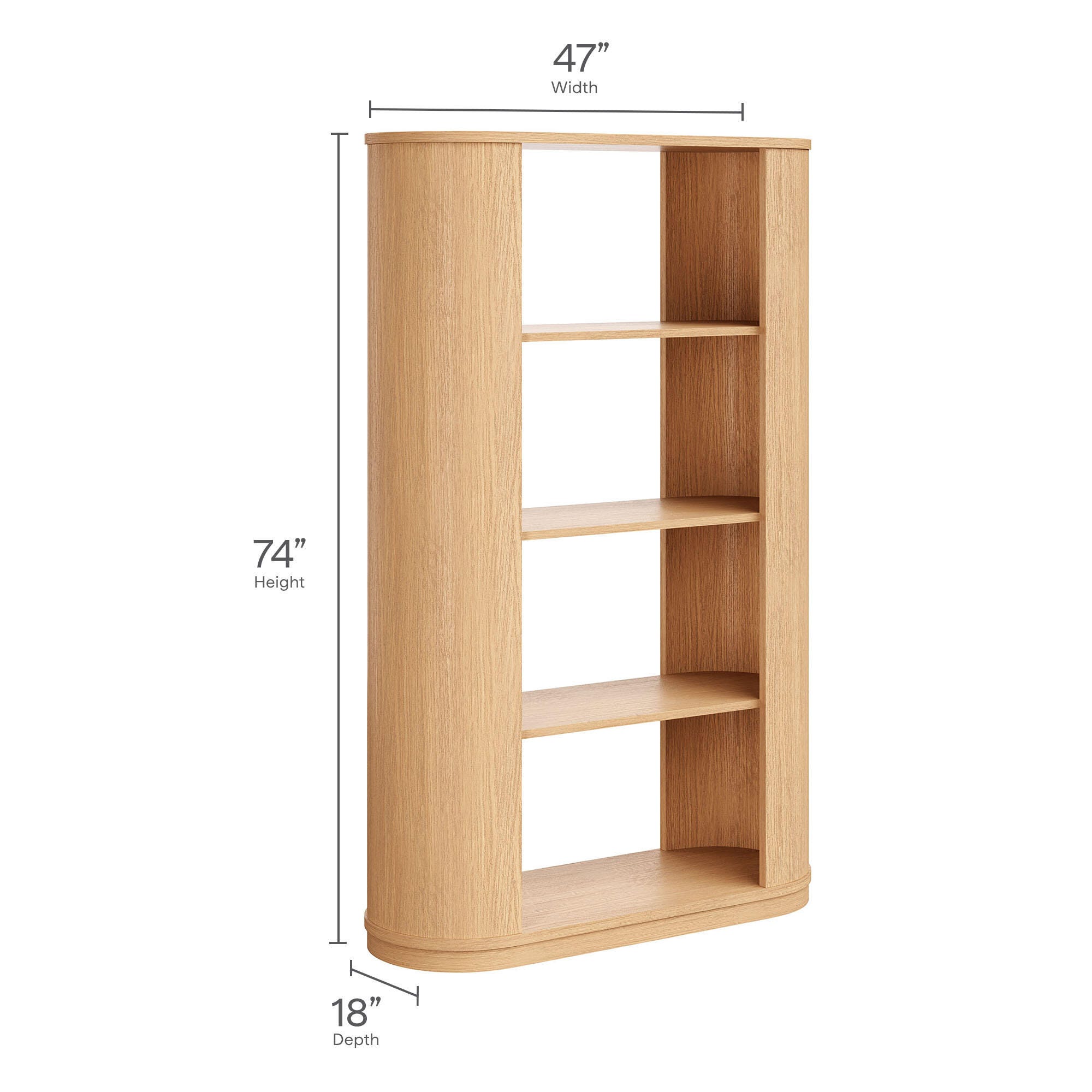 Modway Aspect 74" Bookshelf, , large
