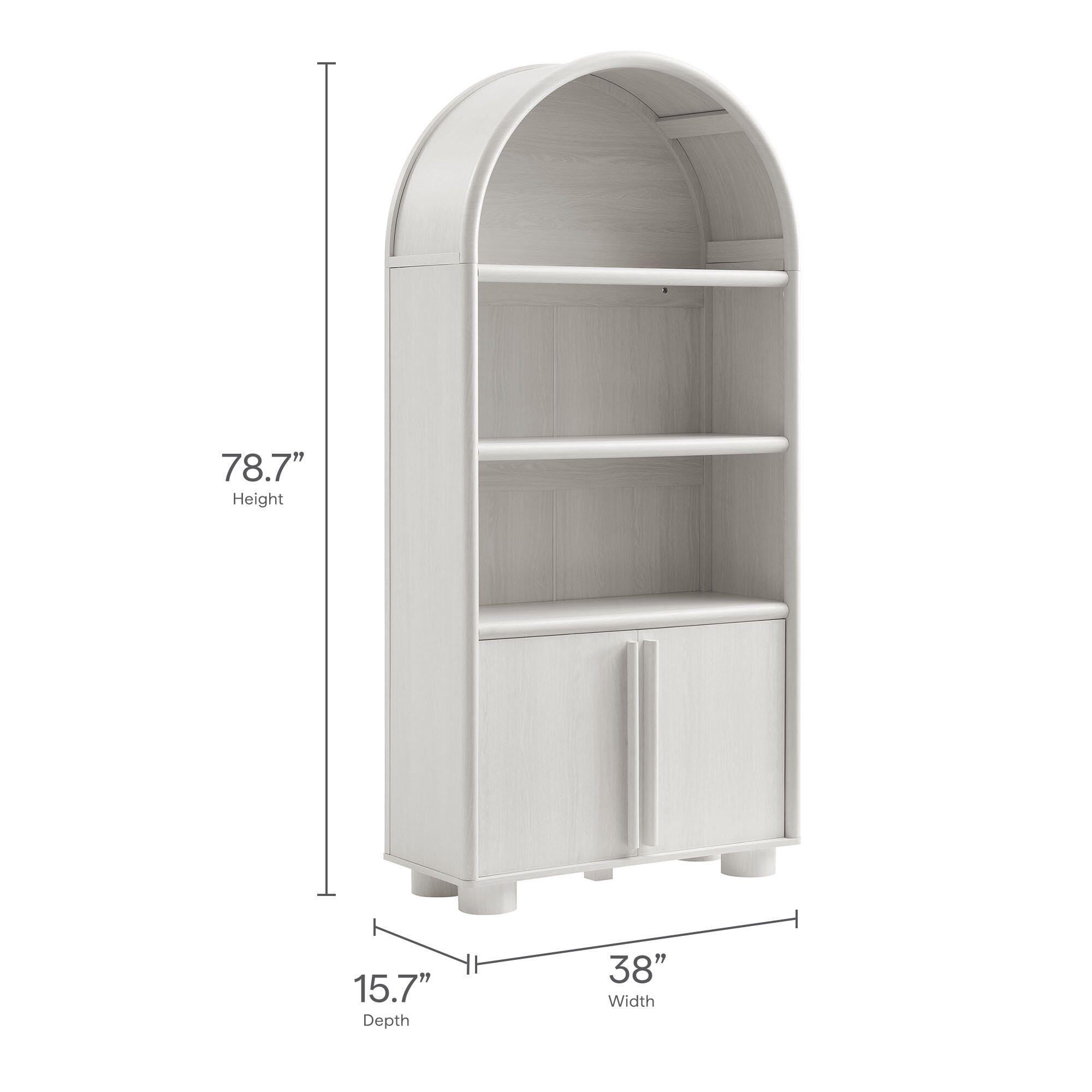 Modway Bellamy 79" Cabinet Bookcase, , large