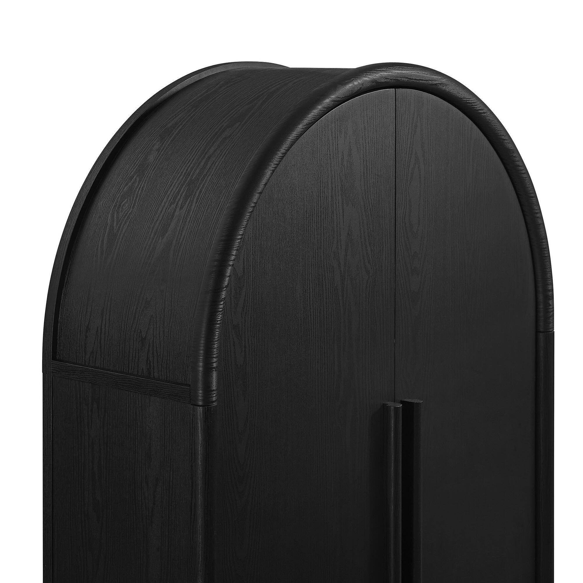 Modway Bellamy Storage Cabinet, Black, large