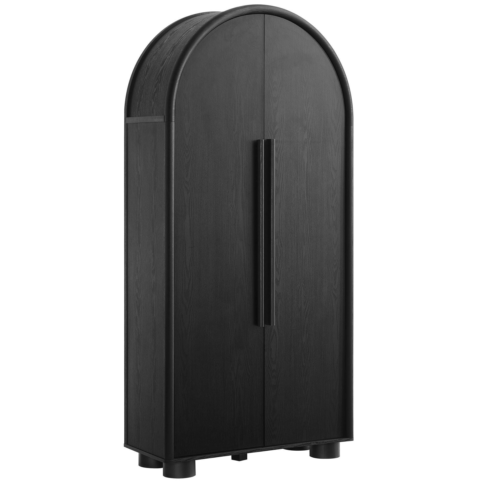 Modway Bellamy Storage Cabinet, Black, large
