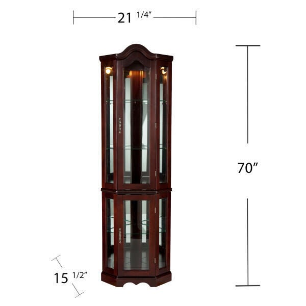 SEI Canterdale 21" Curio Cabinet, , large