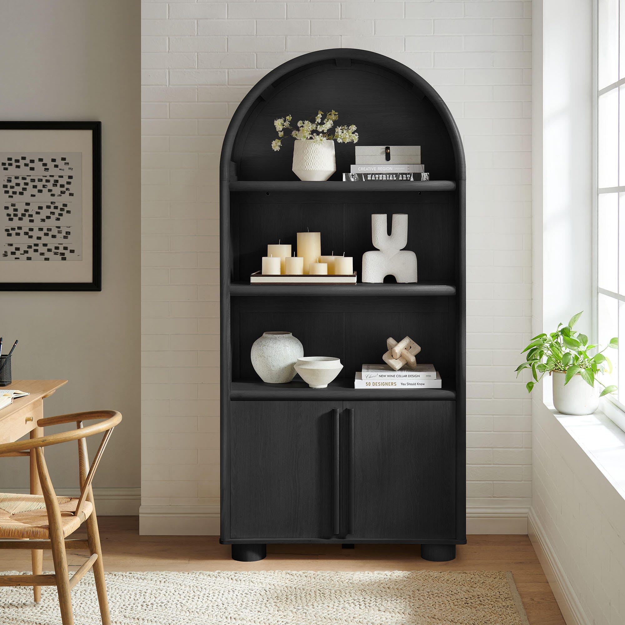 Modway Bellamy 79" Bookcase, , rollover