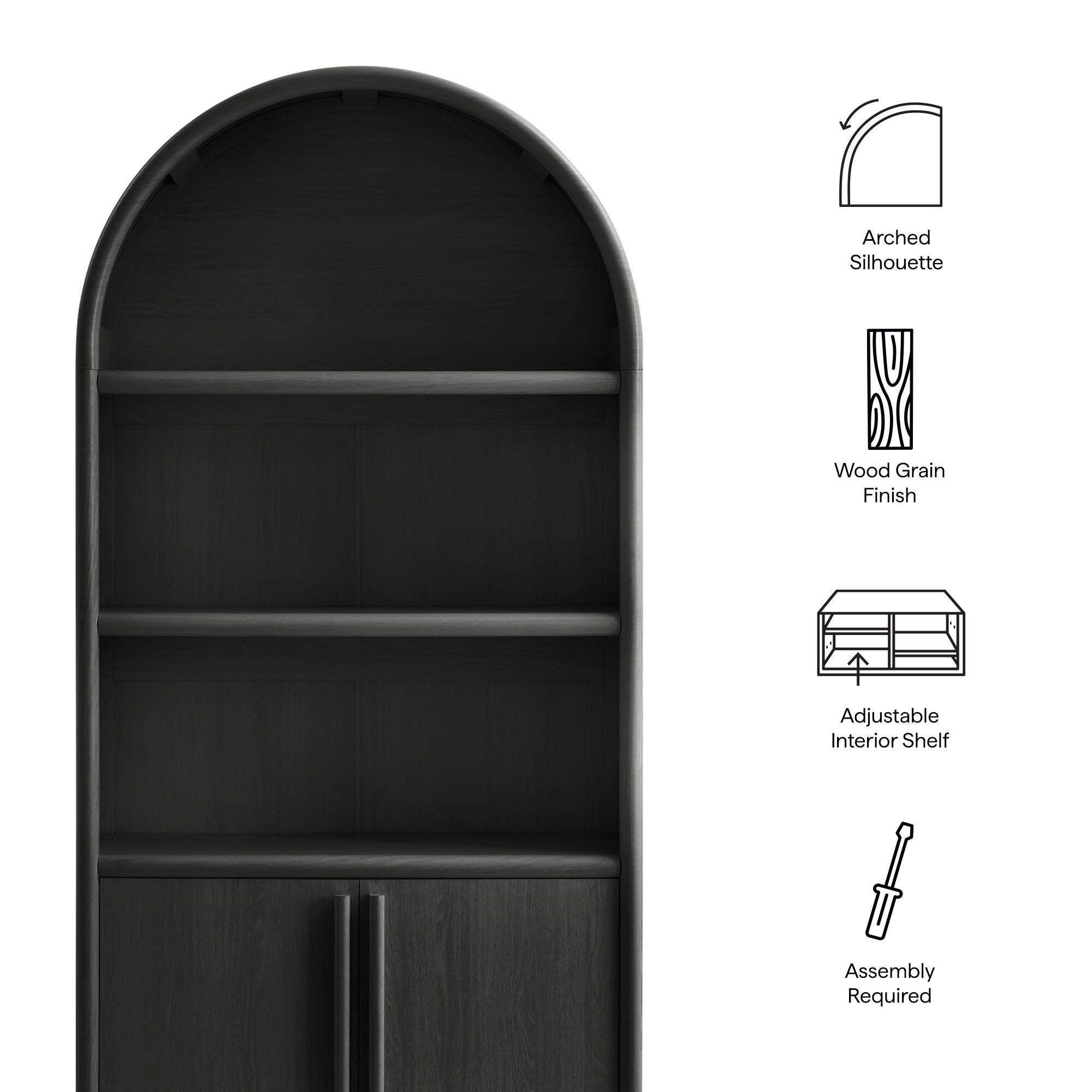 Modway Bellamy 79" Bookcase, , large