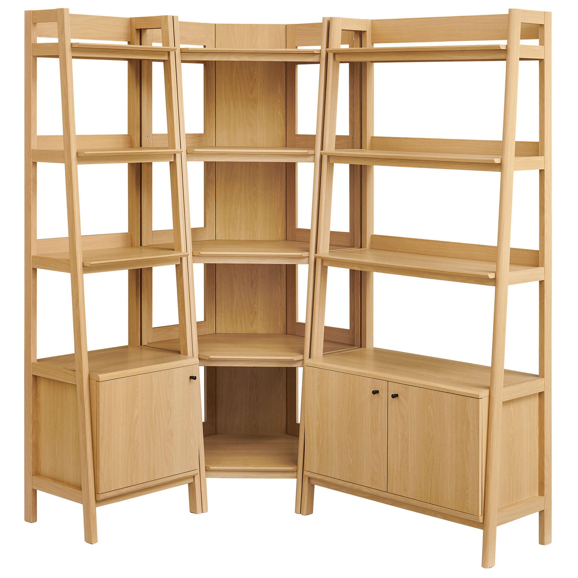 Modway Bixby 71" Corner Bookshelf Set, , large