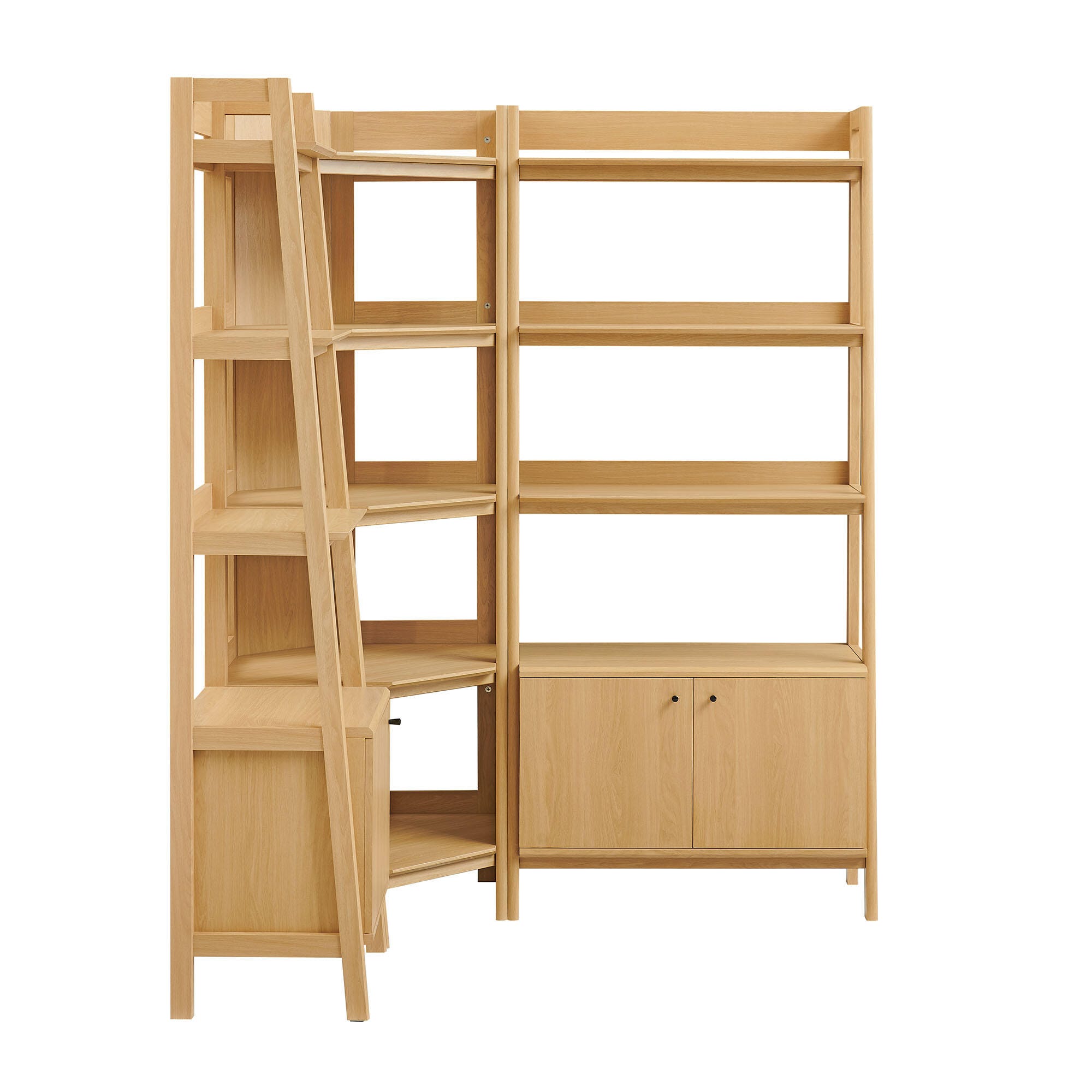 Modway Bixby 71" Corner Bookshelf Set, , large