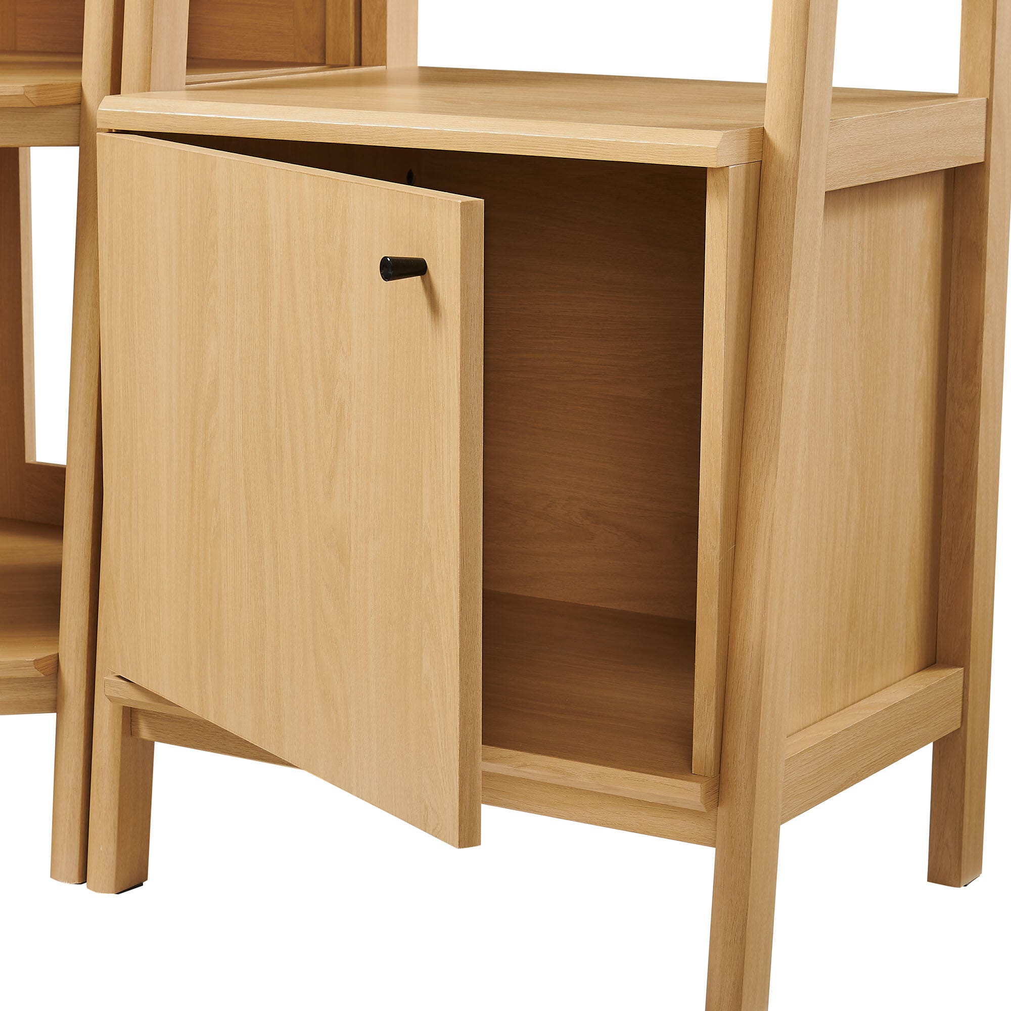 Modway Bixby 71" Corner Narrow Bookshelf Set, , large