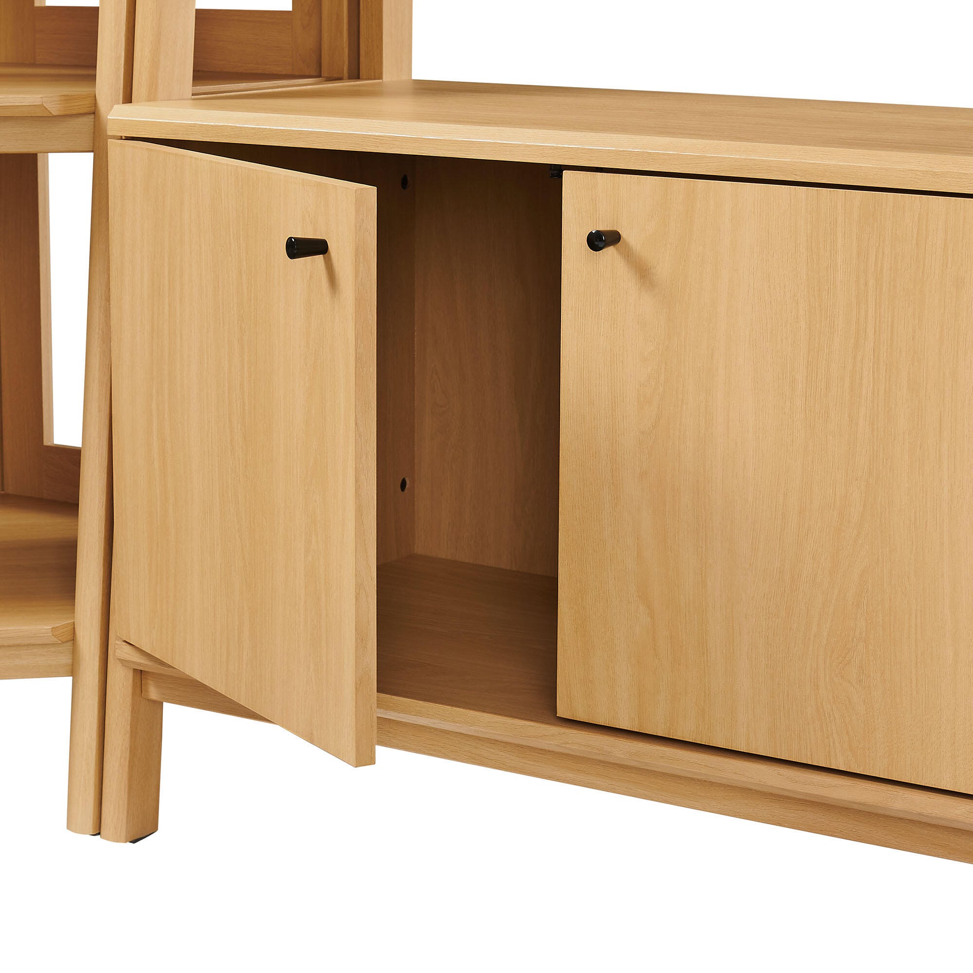 Modway Bixby 71" Corner Wide Bookshelf Set, , large