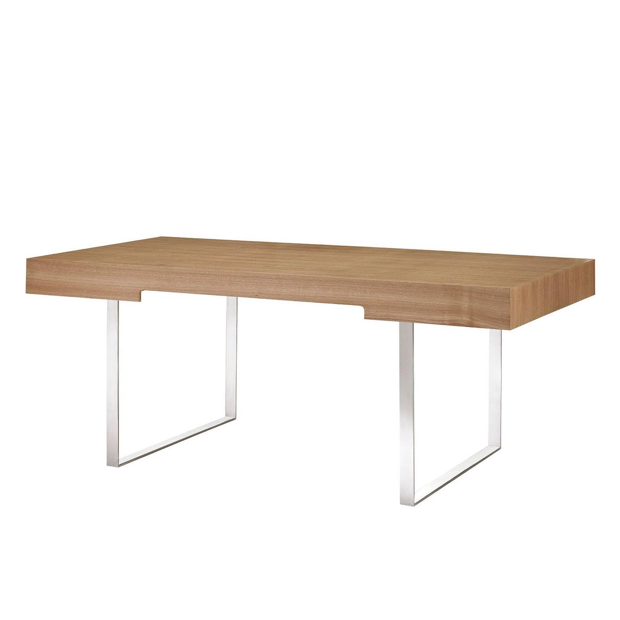 Modway Tinker 75" Home Office Desk, Natural, large