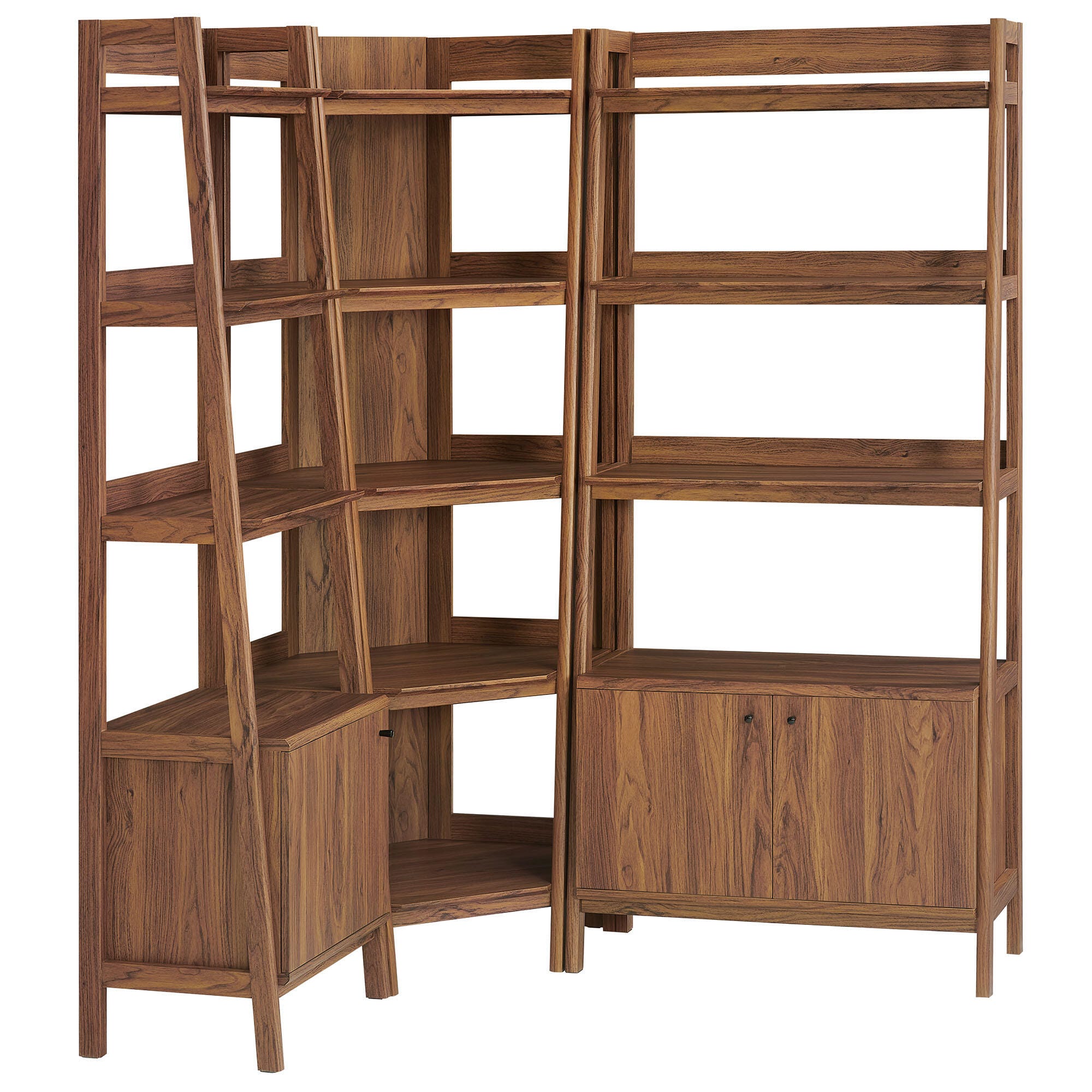 Modway Bixby 71" Corner Bookcase Set, , large