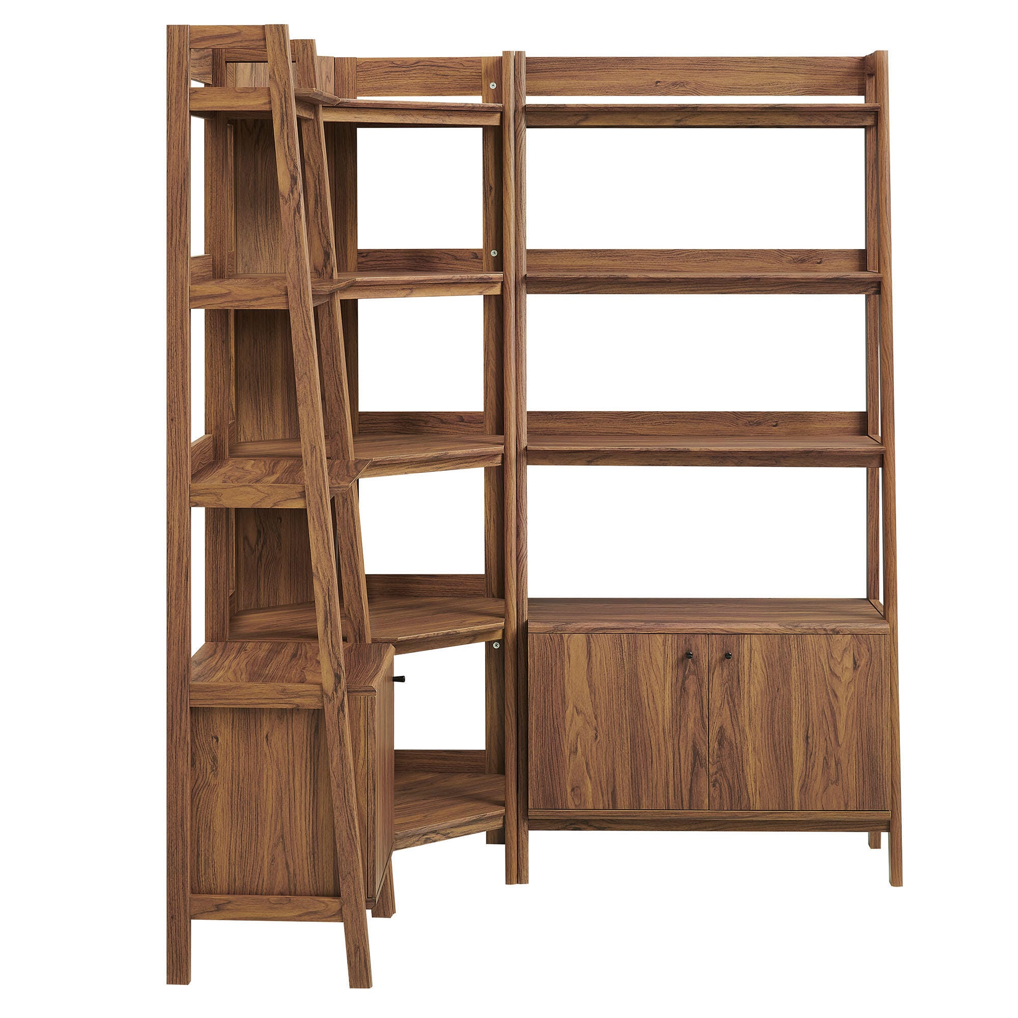 Modway Bixby 71" Corner Bookcase Set, , large