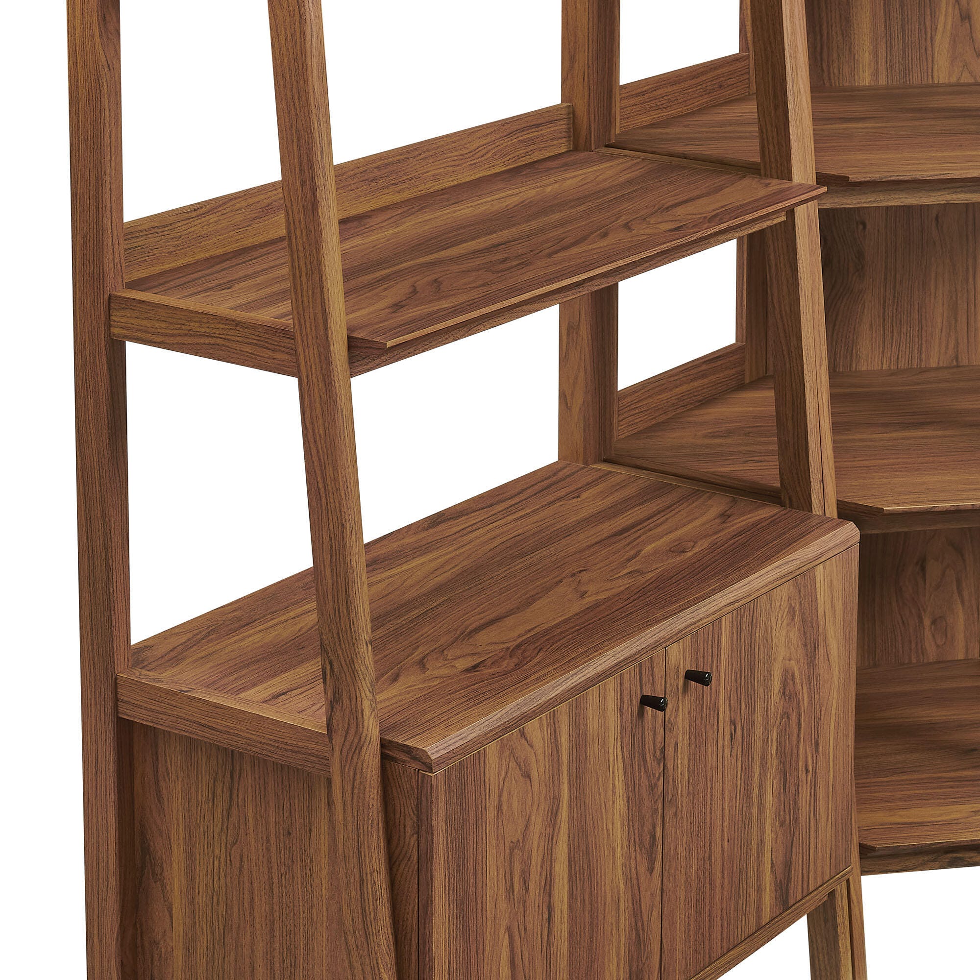 Modway Bixby 71" Corner Wide Bookcase Set, , large