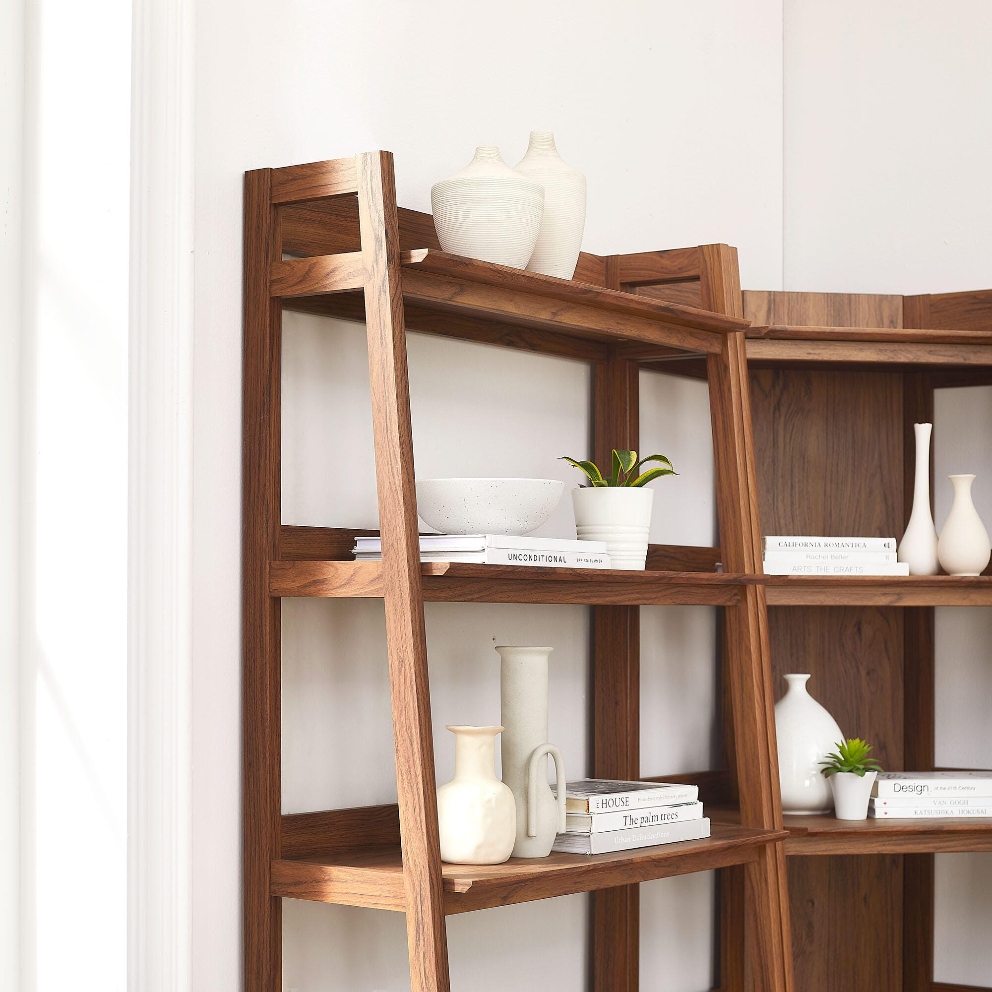 Modway Bixby 71" Corner Wide Bookcase Set, , large