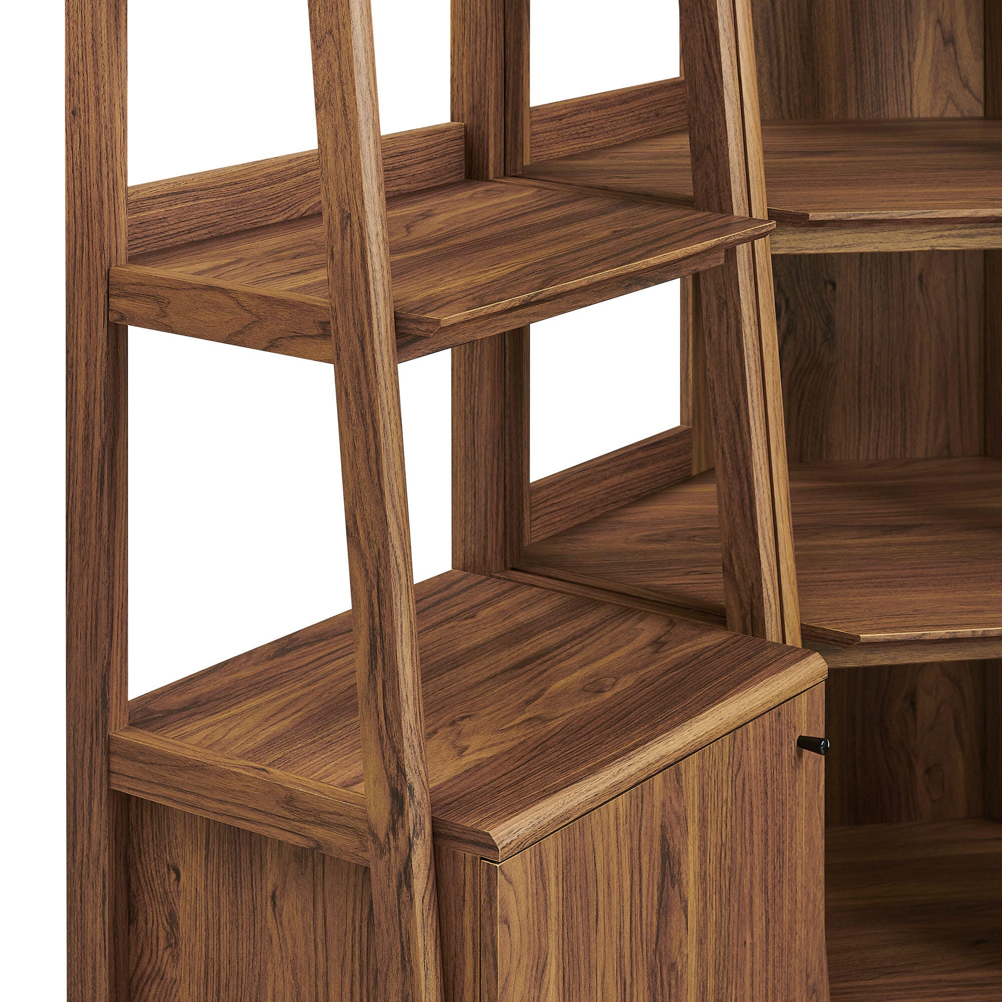 Modway Bixby 71" Corner Narrow Bookcase Set, , large