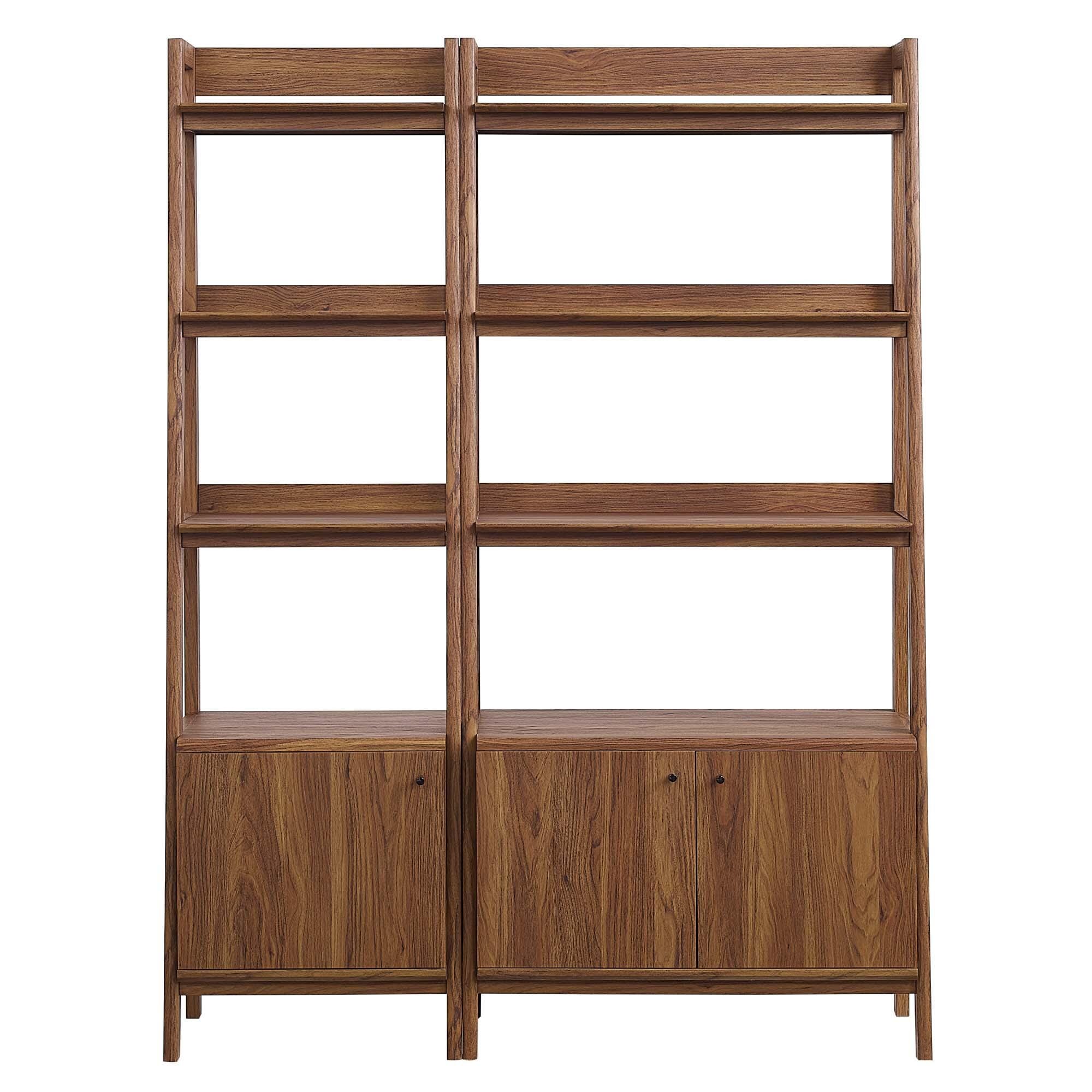 Modway Bixby 71" Bookcase, Walnut
