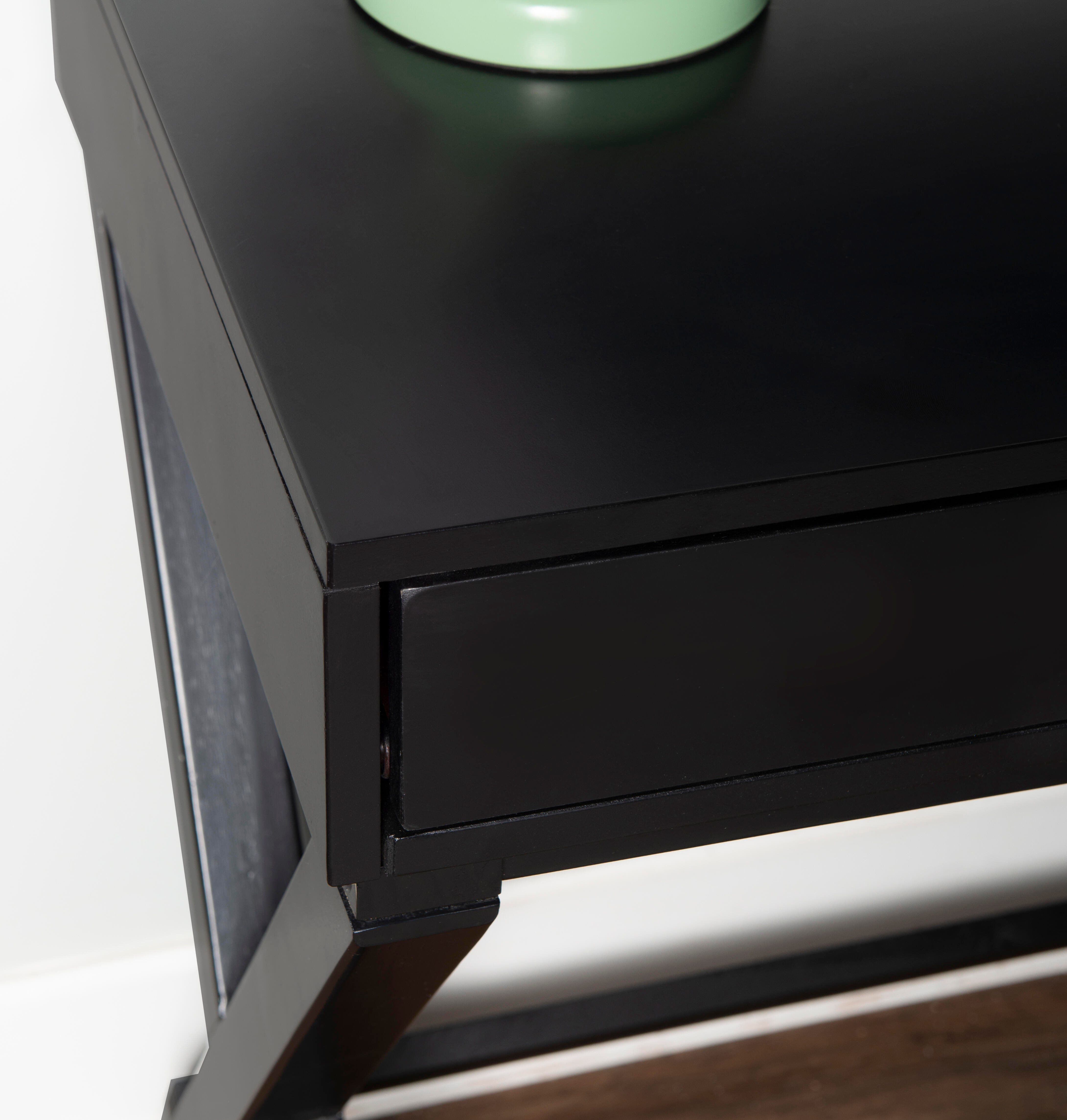Linon Piper Desk, Black, large