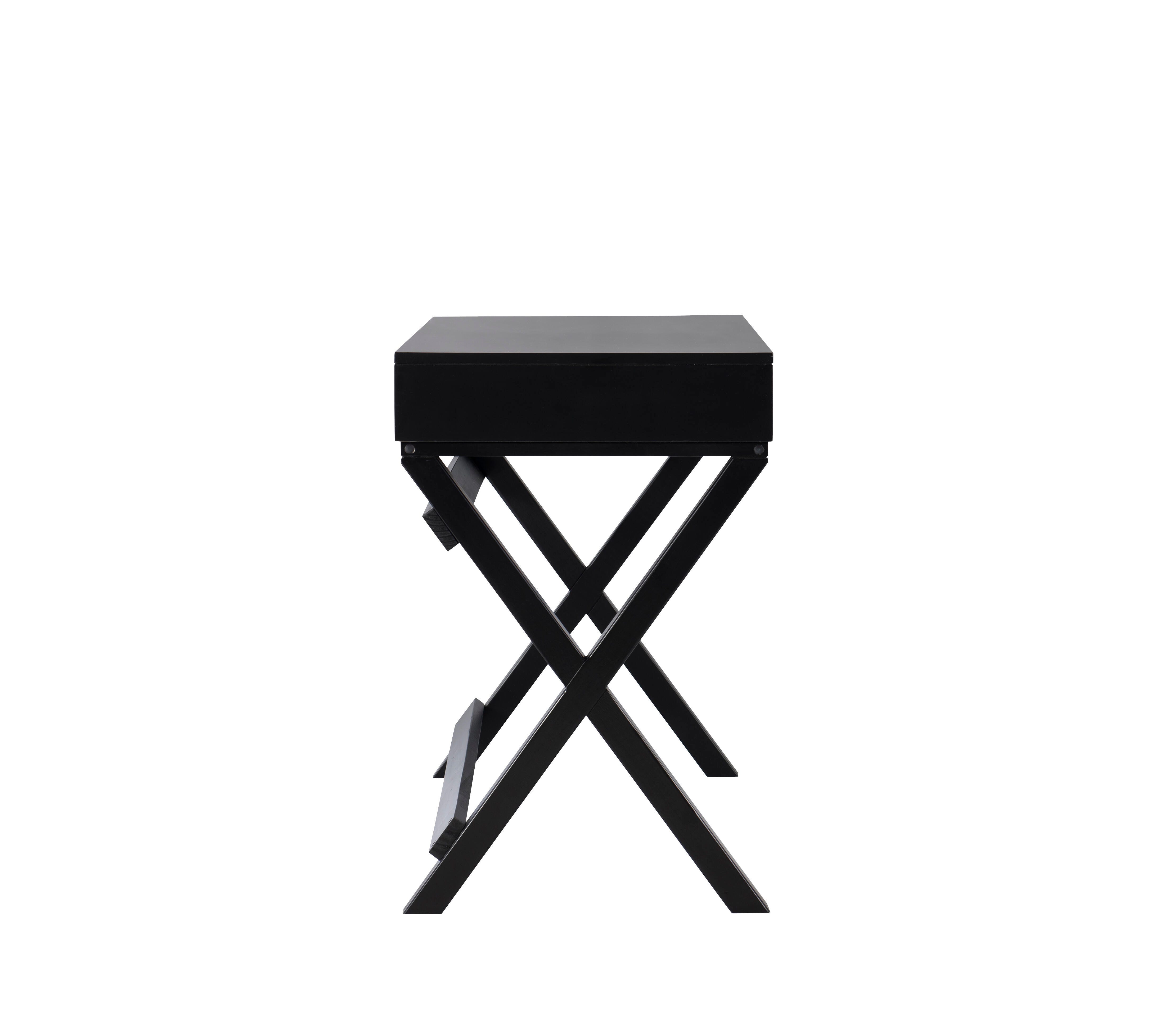 Linon Piper Desk, Black, large