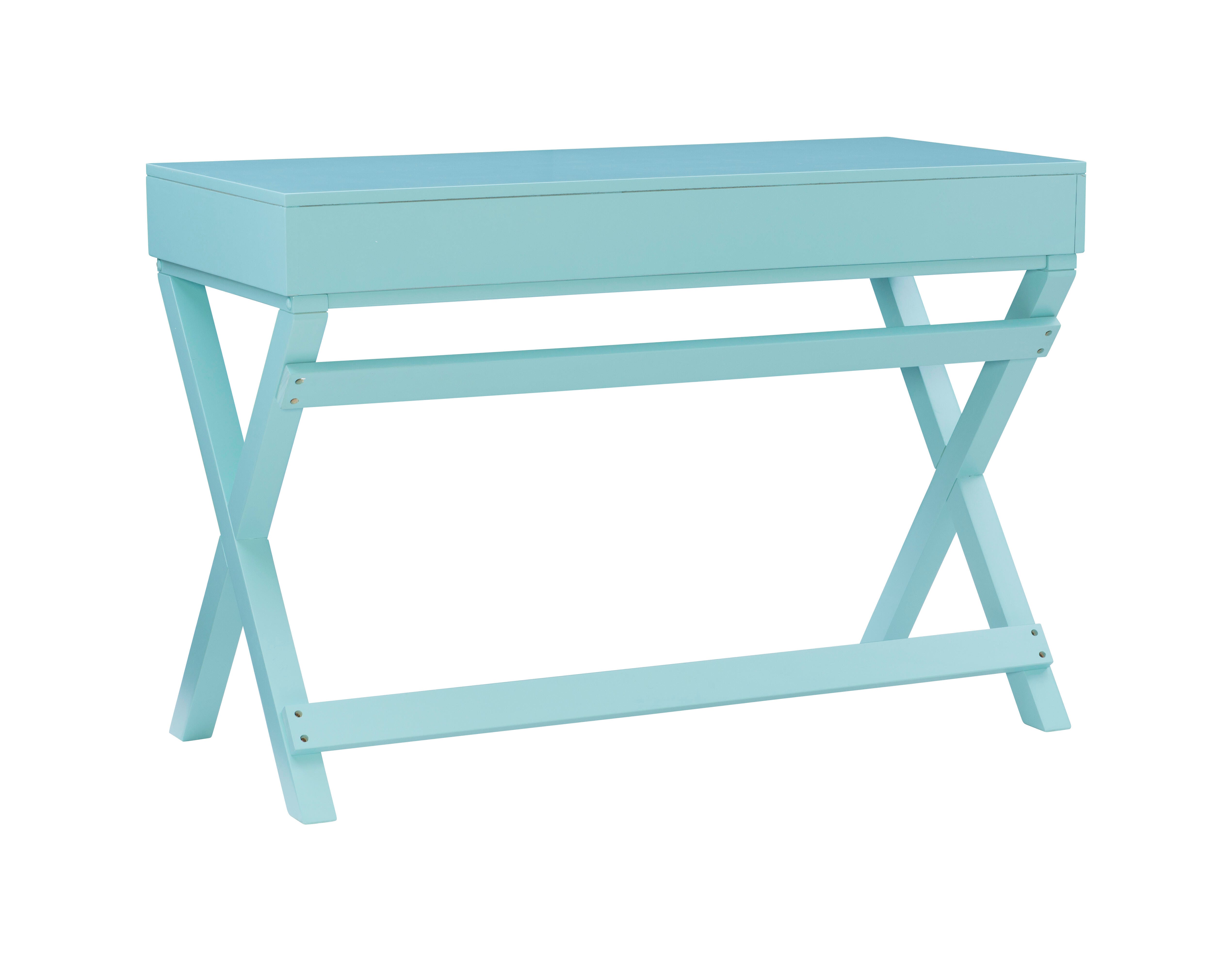 Linon Piper Desk, Blue, large