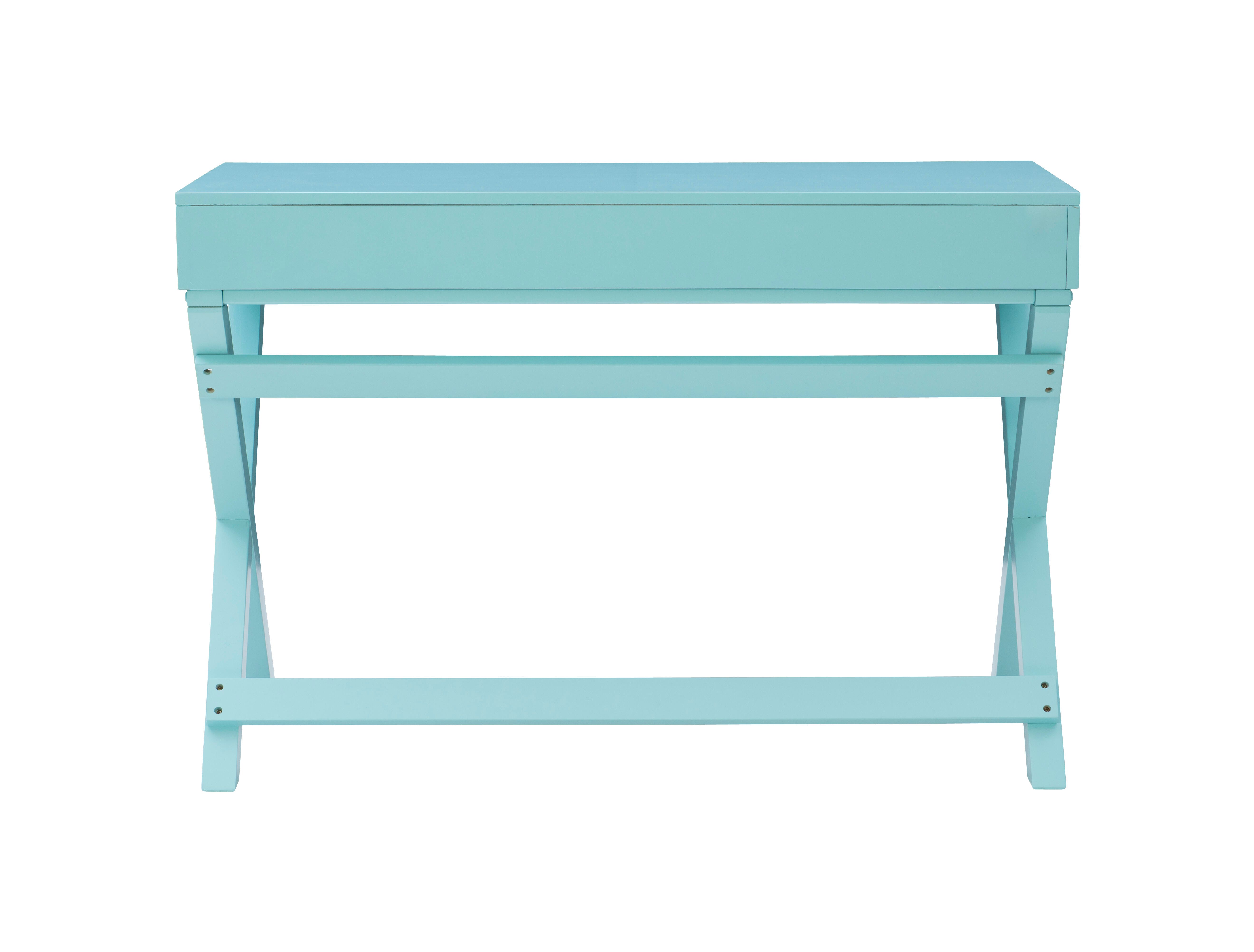 Linon Piper Desk, Blue, large