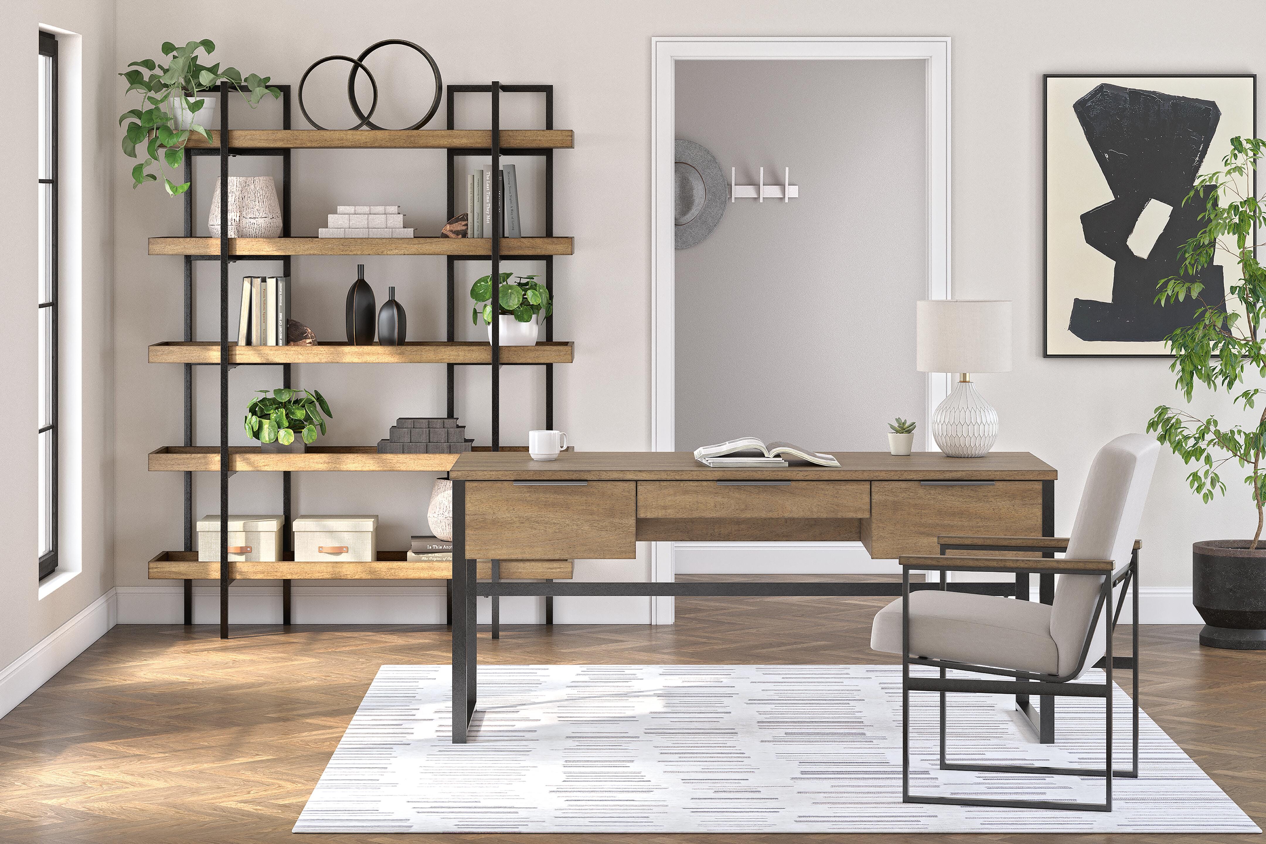 Montia Home Office Desk with Chair and Storage, , large
