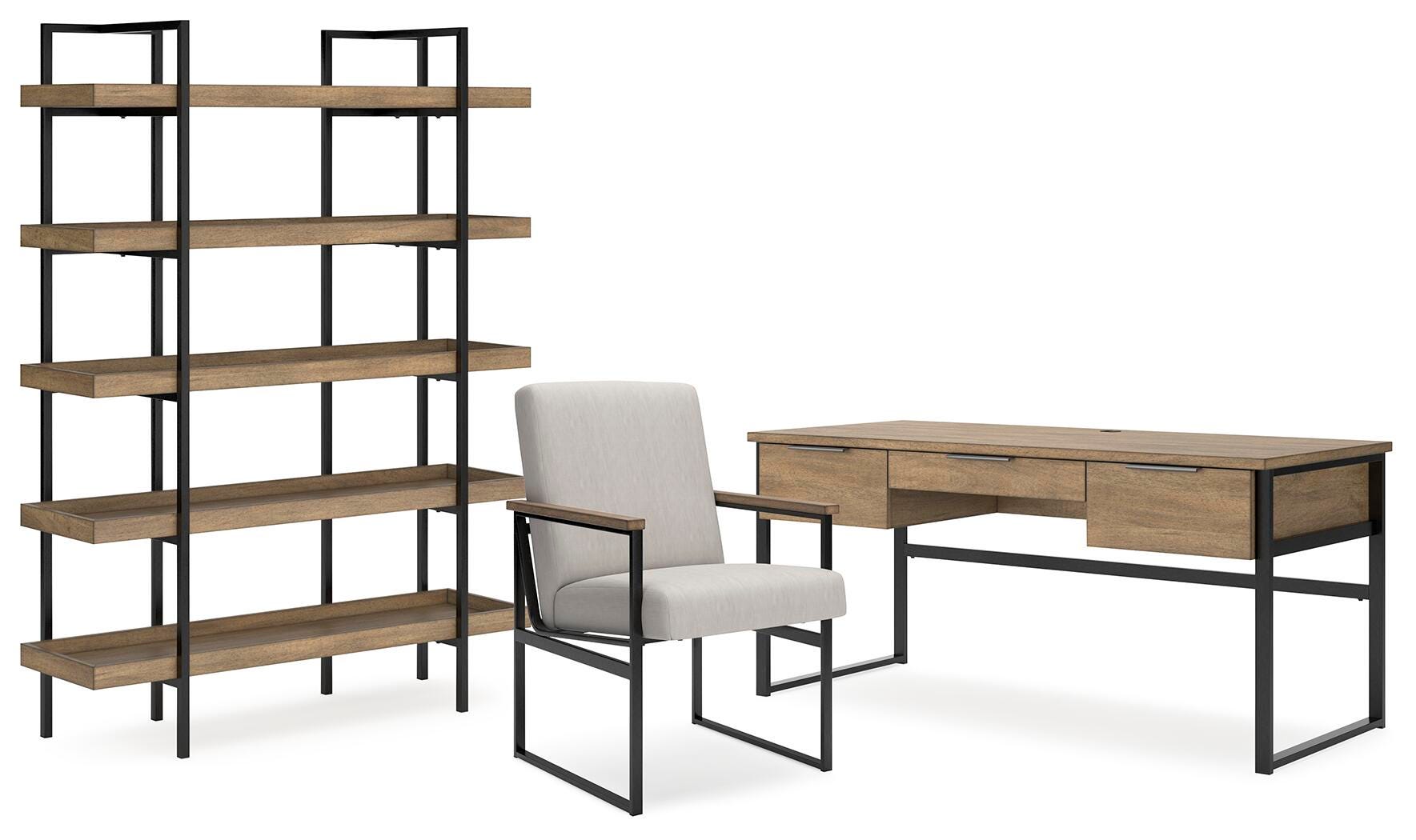 Montia Home Office Desk with Chair and Storage, , large