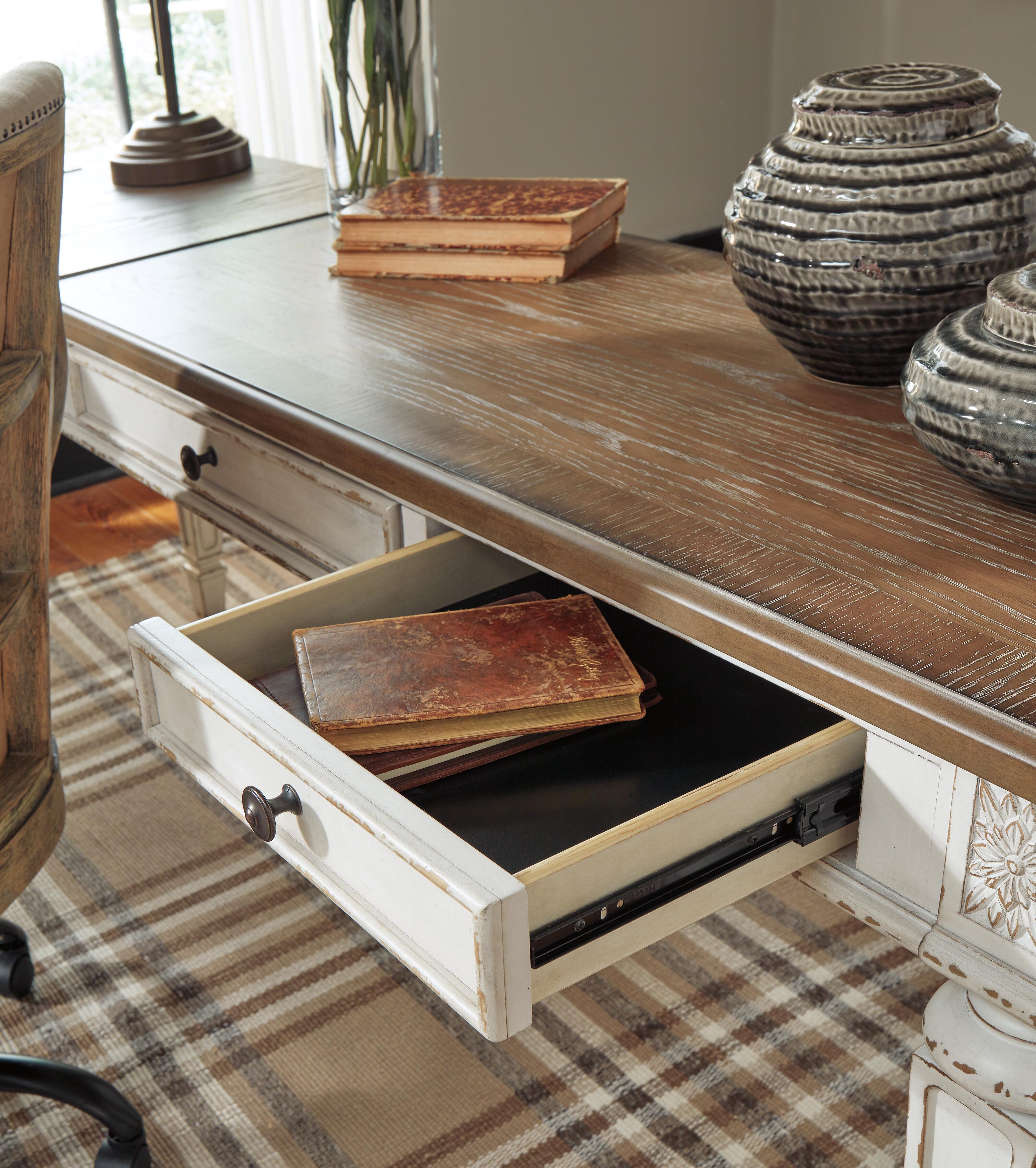 『AshleyFURNITURE』アシュレイファニチャー 両袖机 RWdes3 Realyn 60