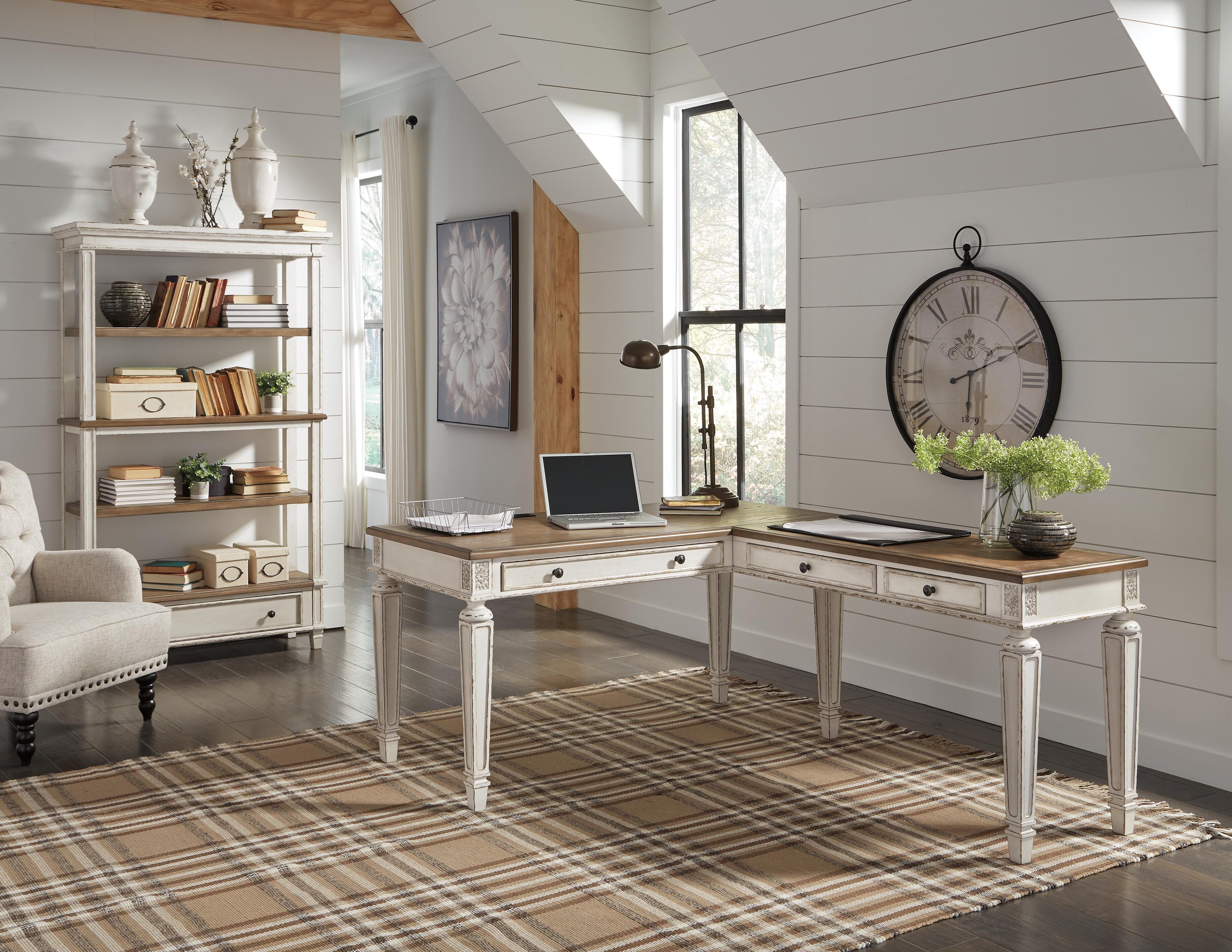 Realyn Home Office Desk and Bookcase - image 1