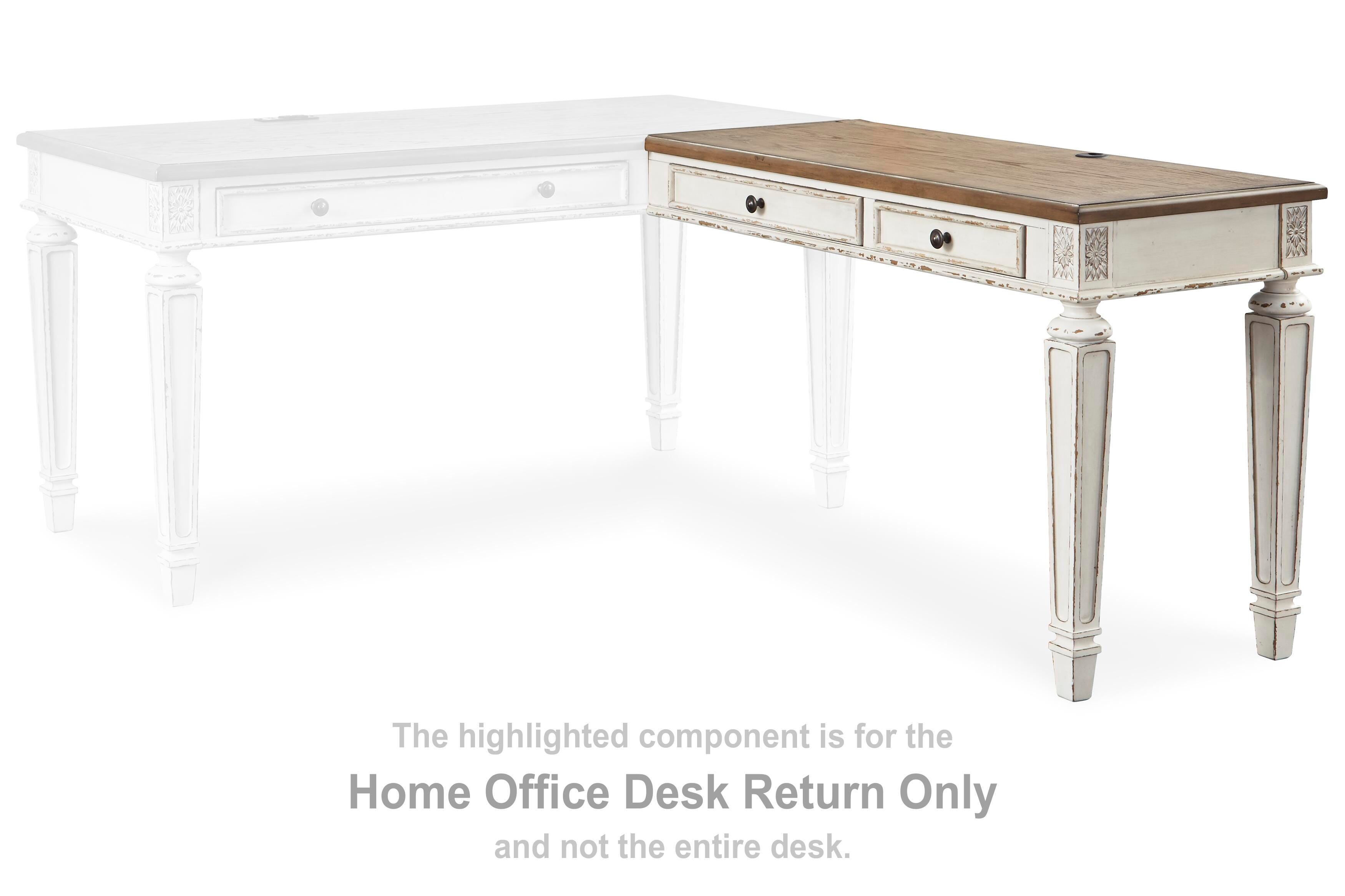 Picture of Realyn Home Office Desk Return