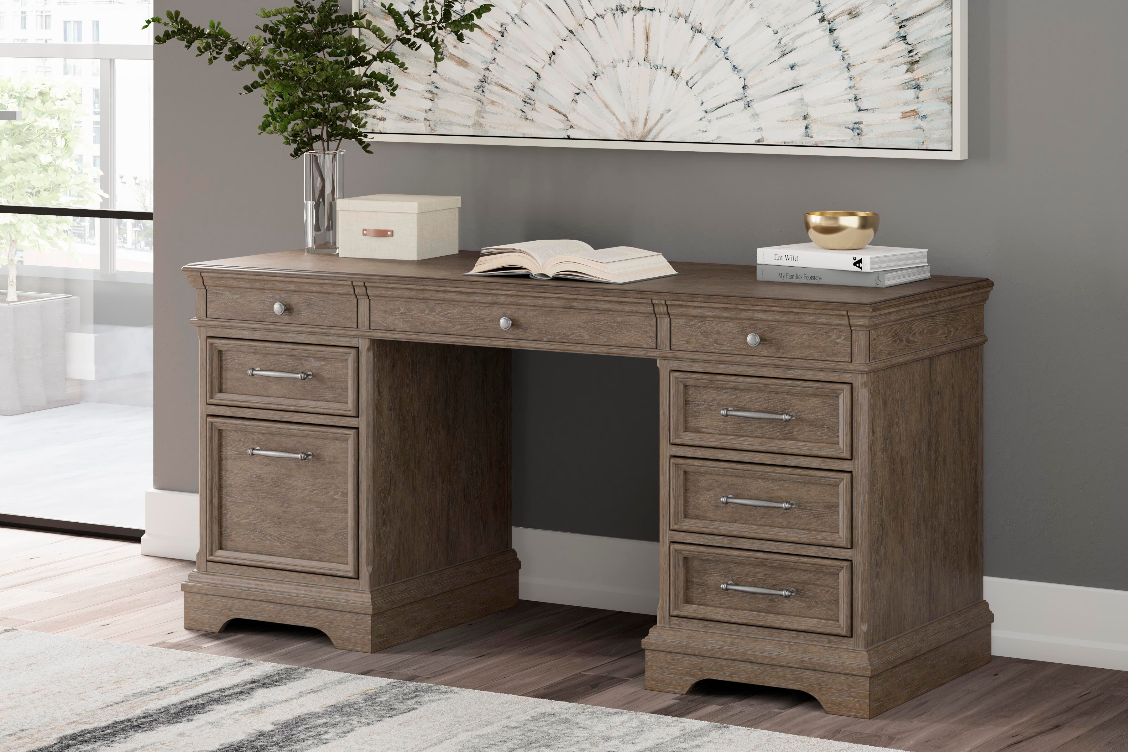 Janismore Credenza, Weathered Gray, large