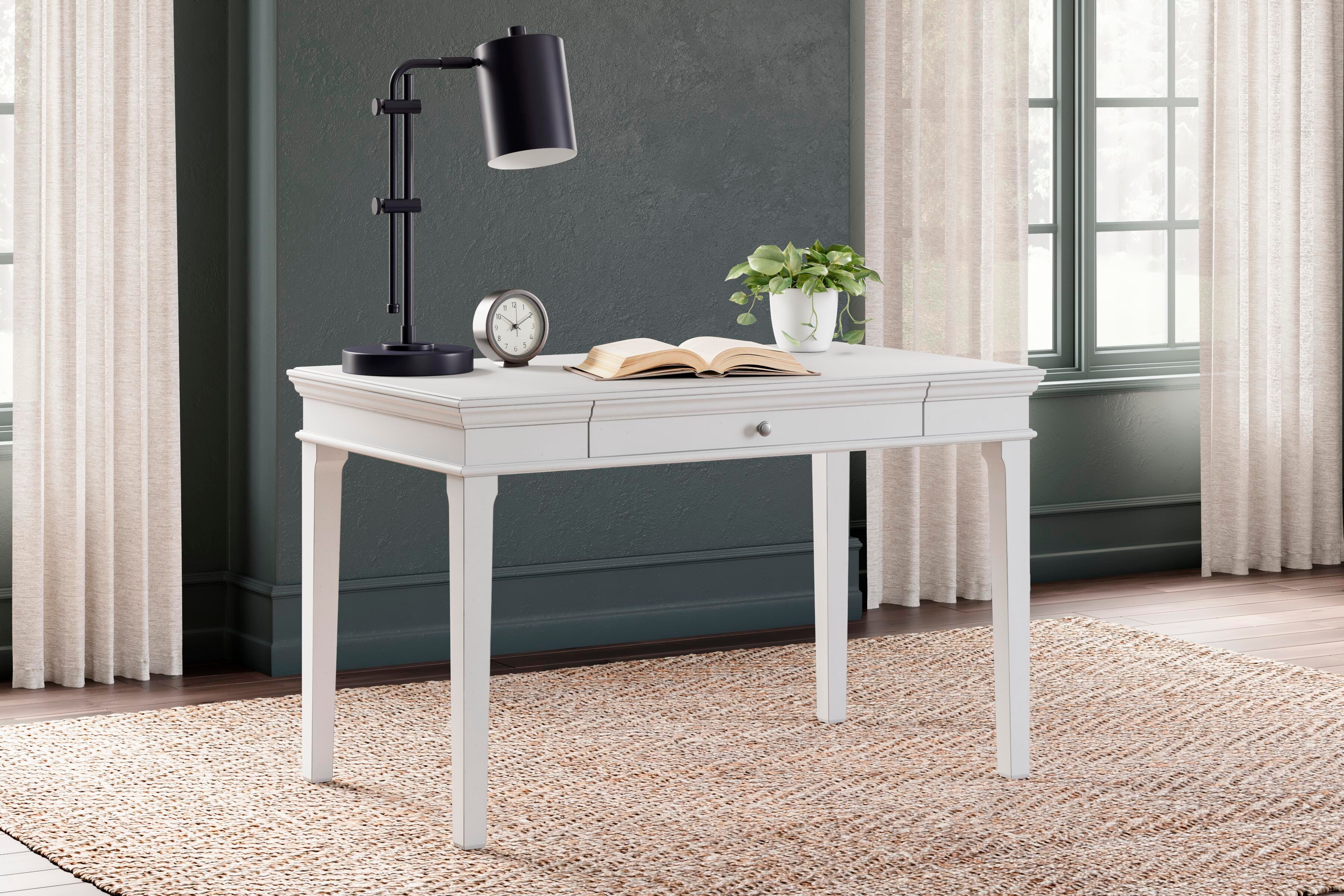 Kanwyn 48" Home Office Desk, Whitewash, large