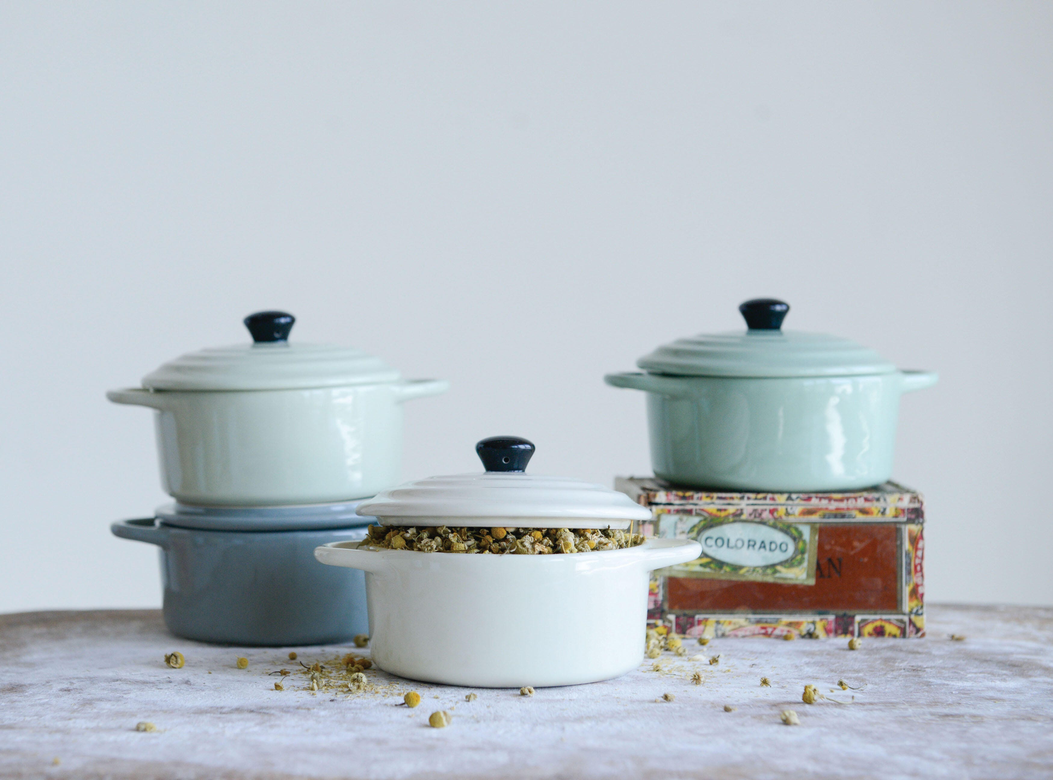 6-1/2"l Stoneware Mini Casserole, 4 Colors, , swatch