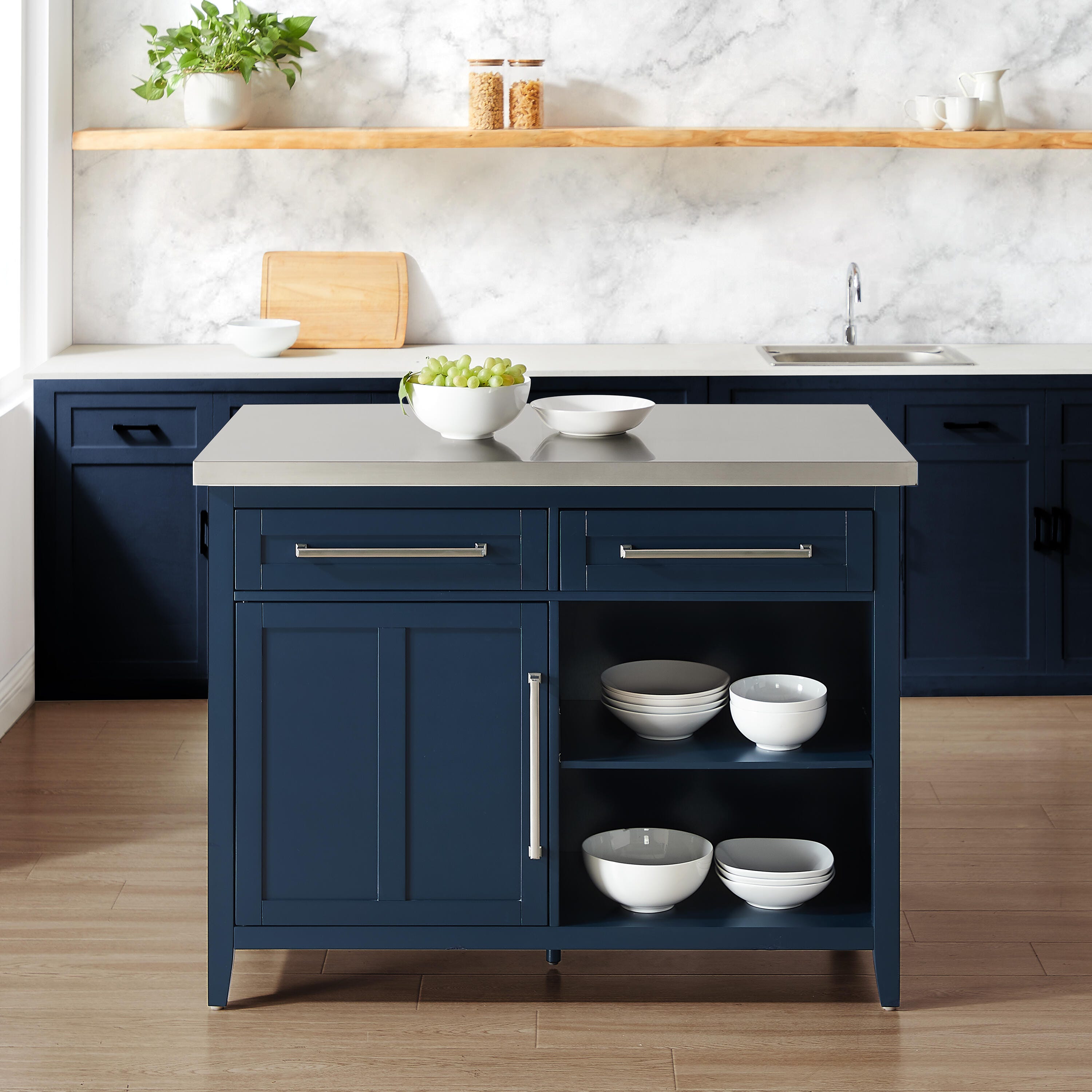 Crosley Furniture Silvia Kitchen Island, , large
