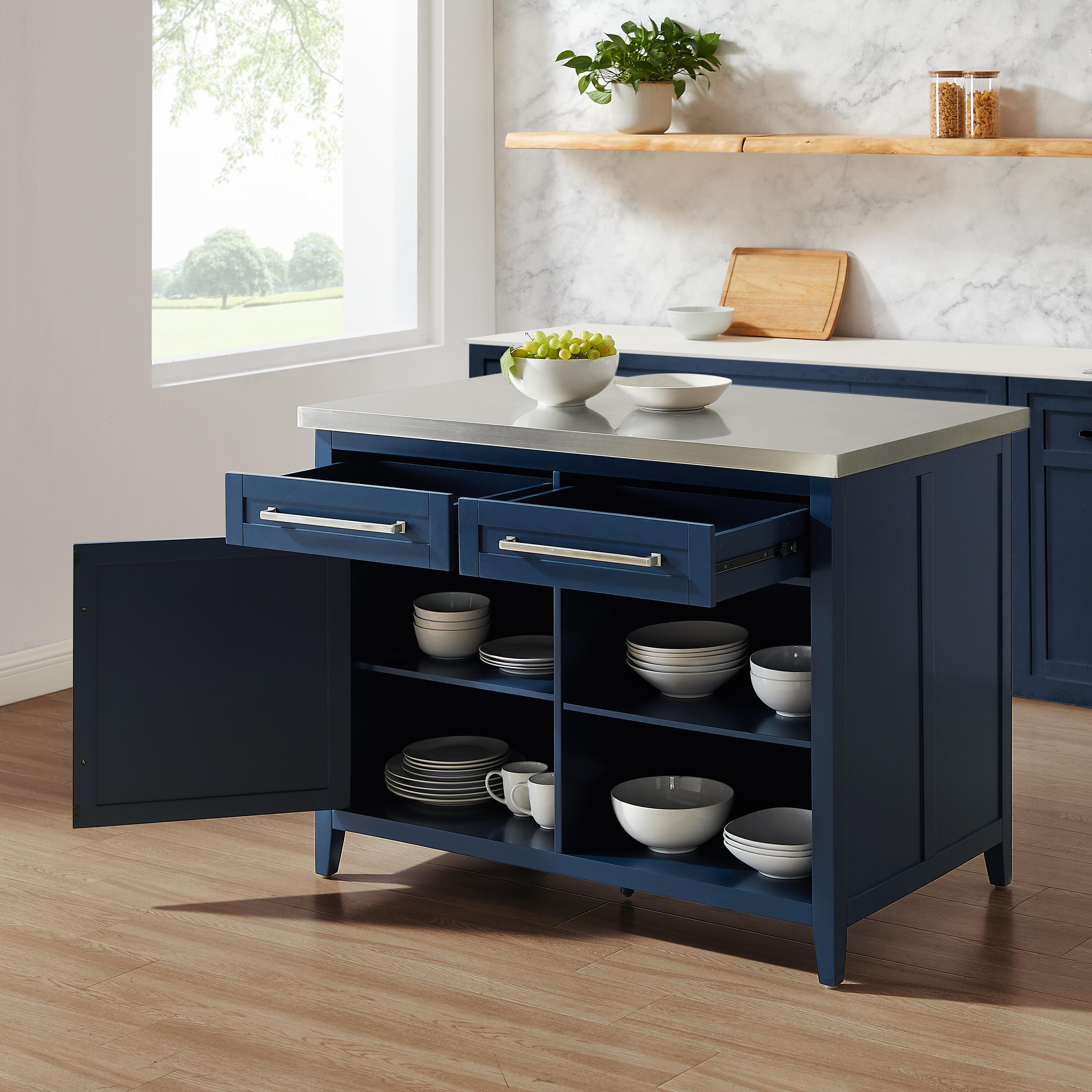 Crosley Furniture Silvia Kitchen Island, , large