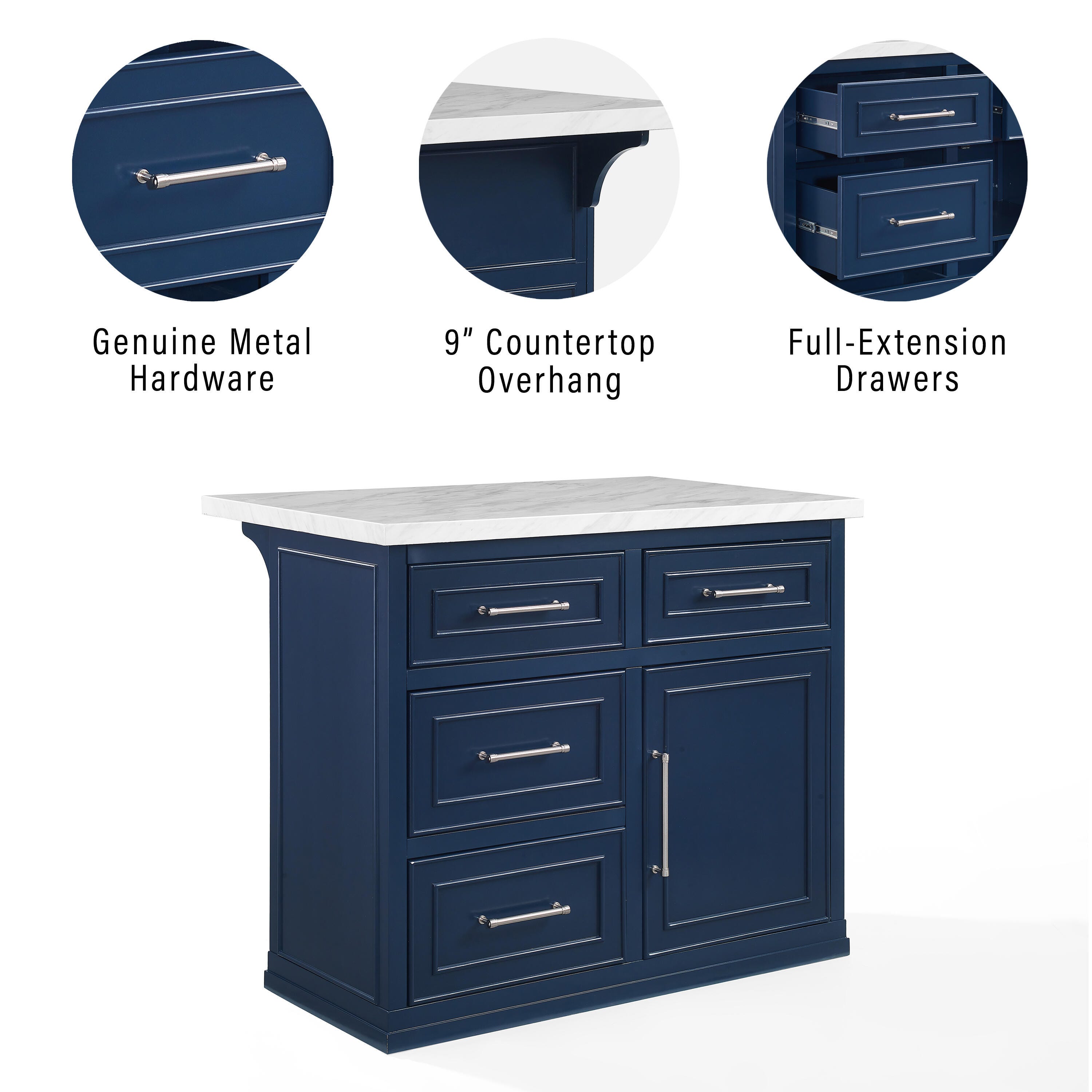 Crosley Furniture Cutler Kitchen Island, , large