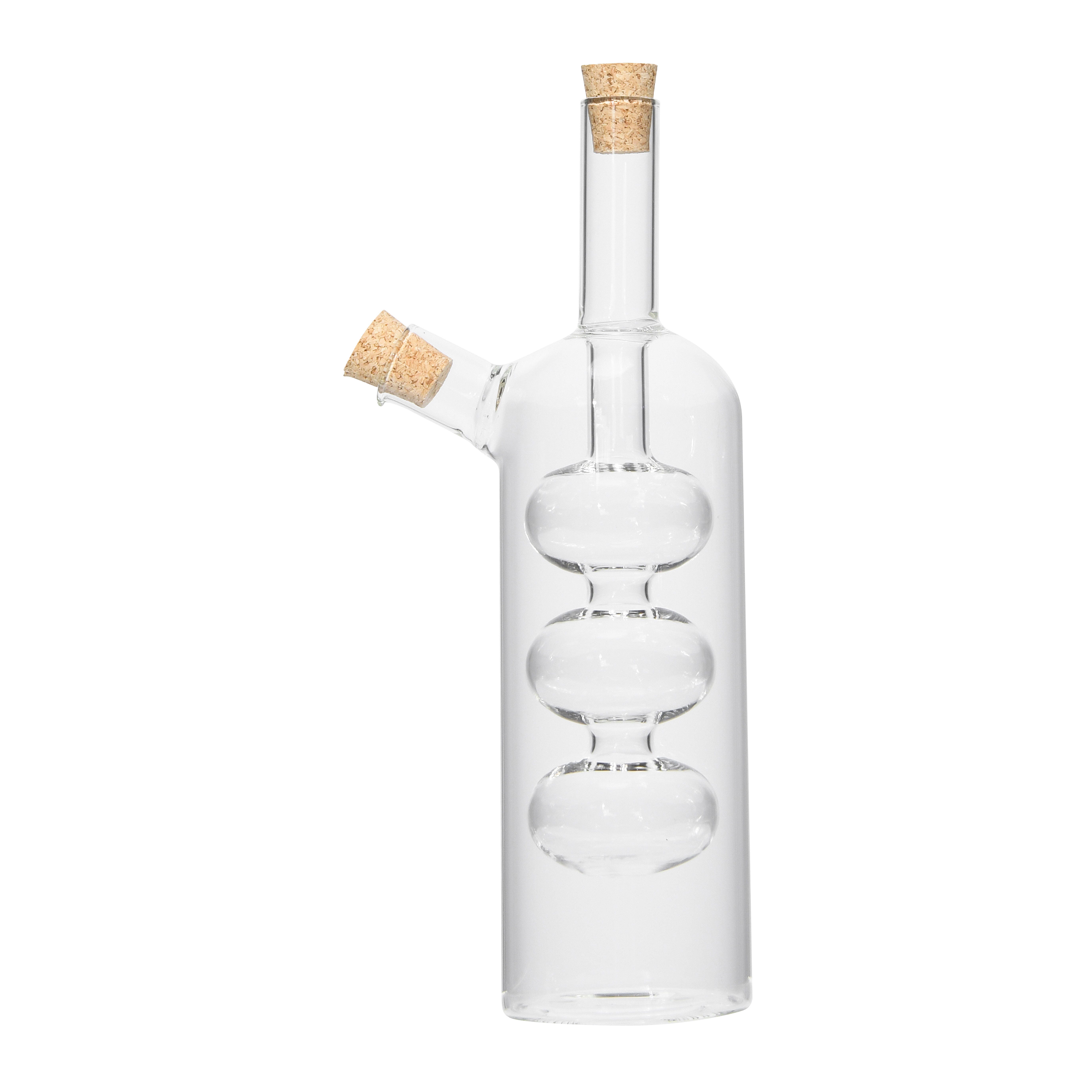 Creative Co-Op Hand-blown Glass Oil And Vinegar Cruet, , large