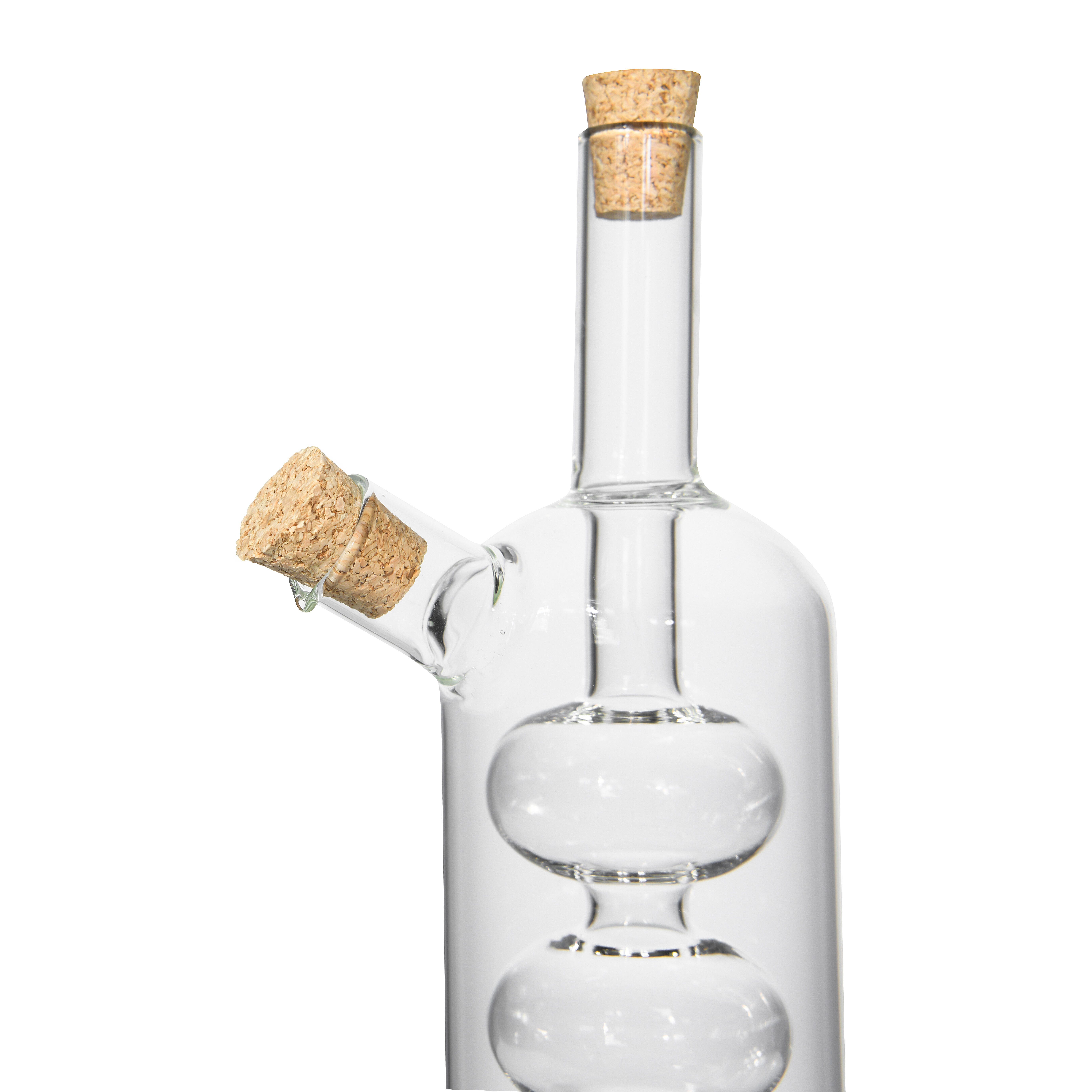 Creative Co-Op Hand-blown Glass Oil And Vinegar Cruet, , swatch