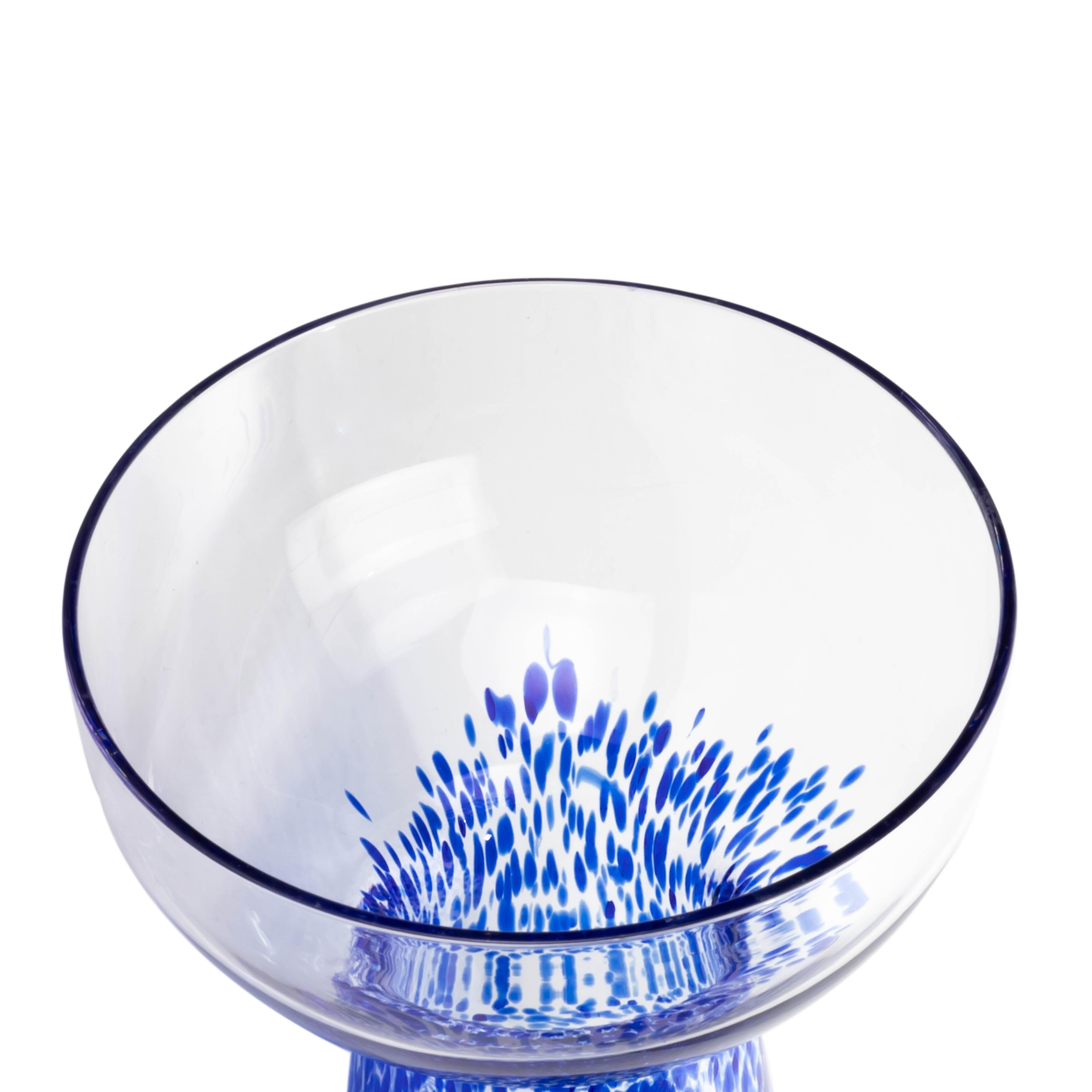 TOV Furniture Dottie Cocktail Glass (Set of 4), Blue, large