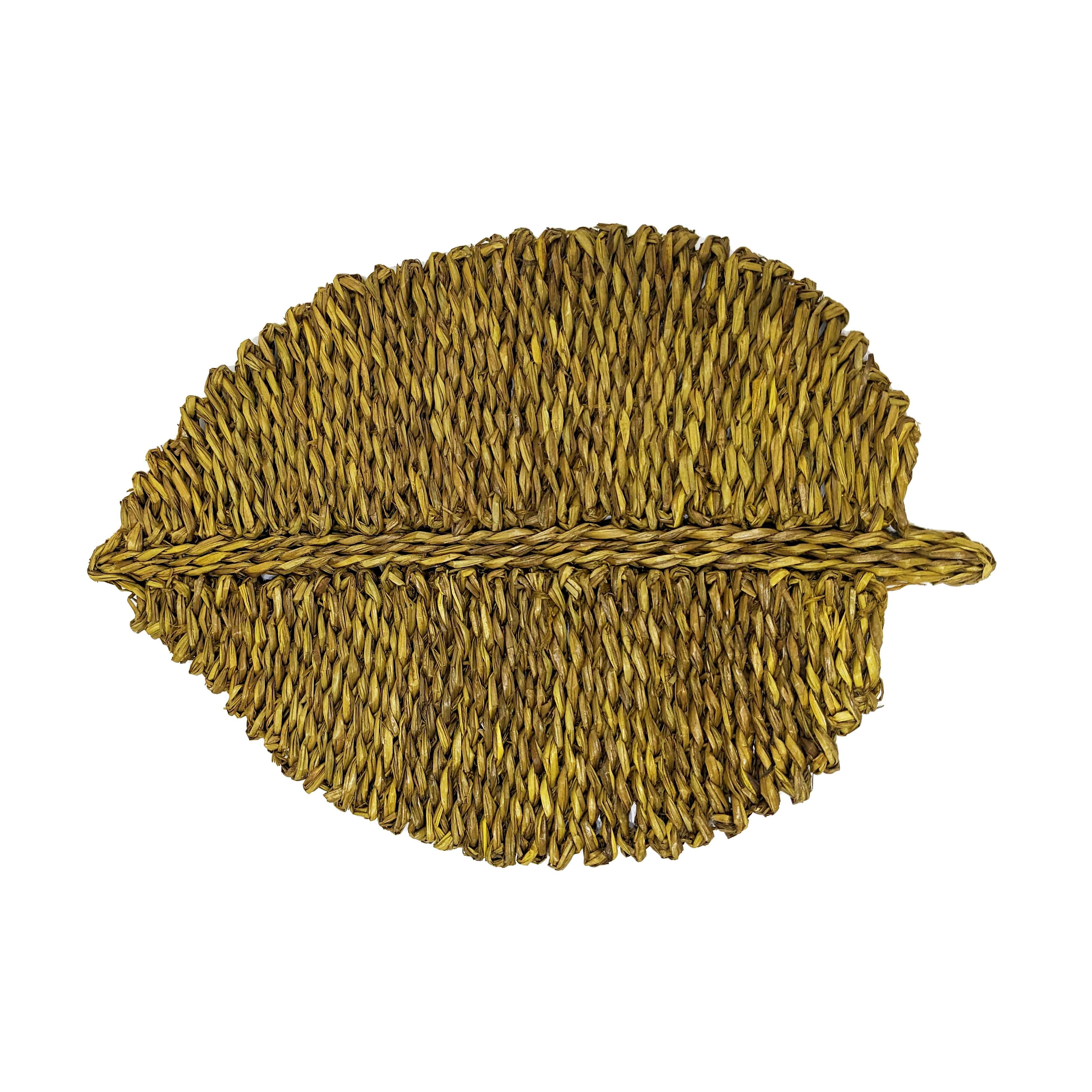 TOV Furniture Leaf Placemat (Set of 4), Yellow, large