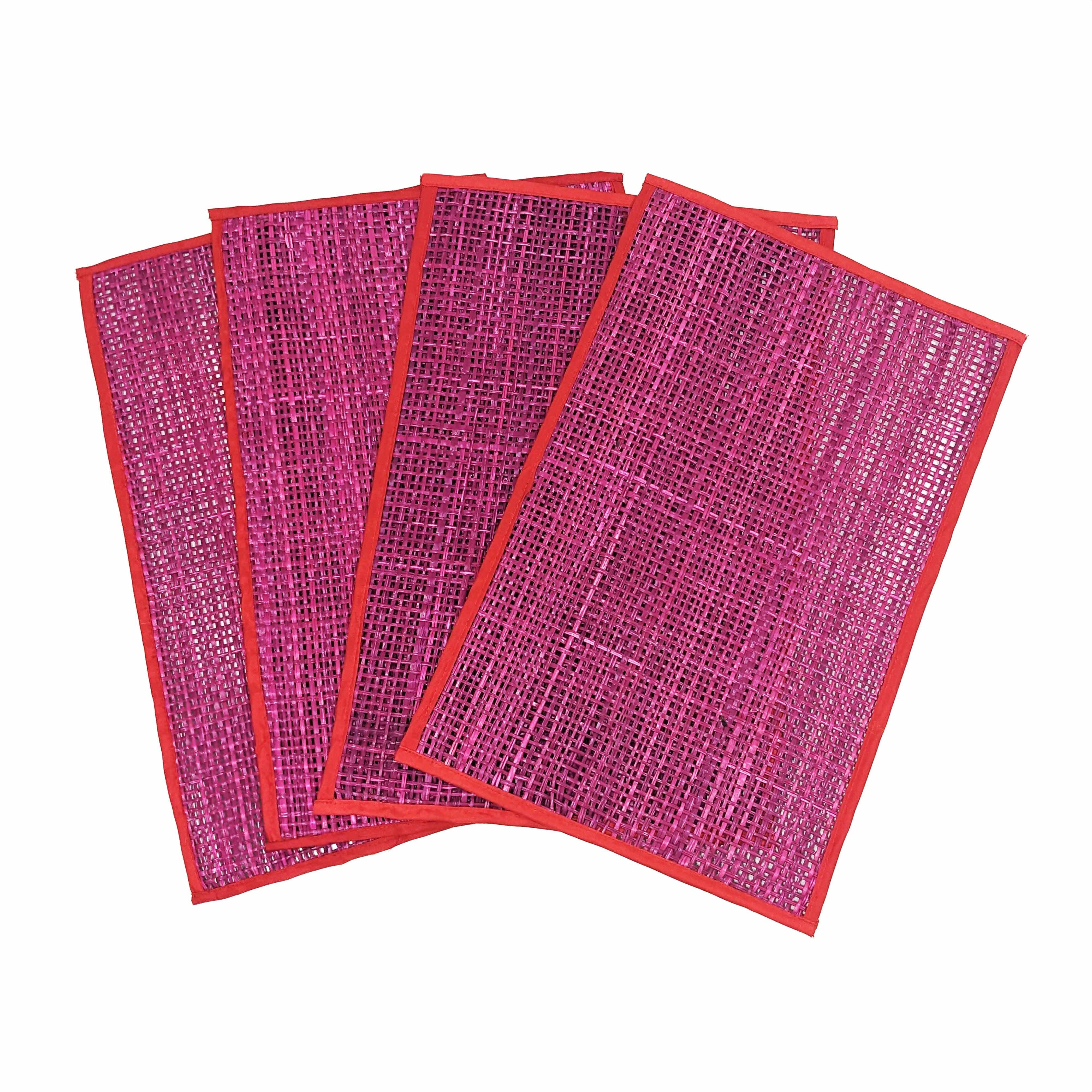 TOV Furniture Peele Placemat (Set of 4), Pink, large