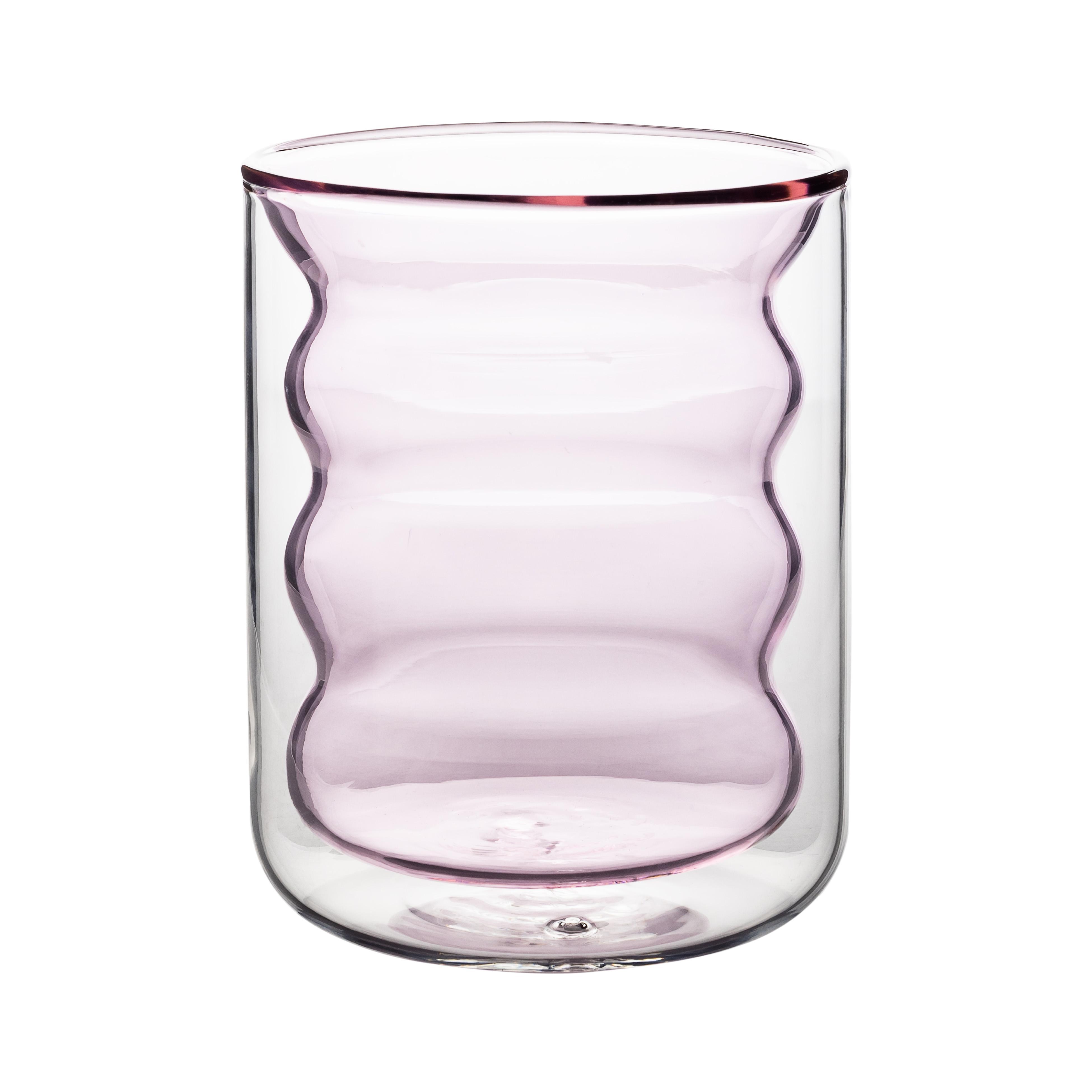 TOV Furniture Waves Water Glass (Set of 4), Blush, large