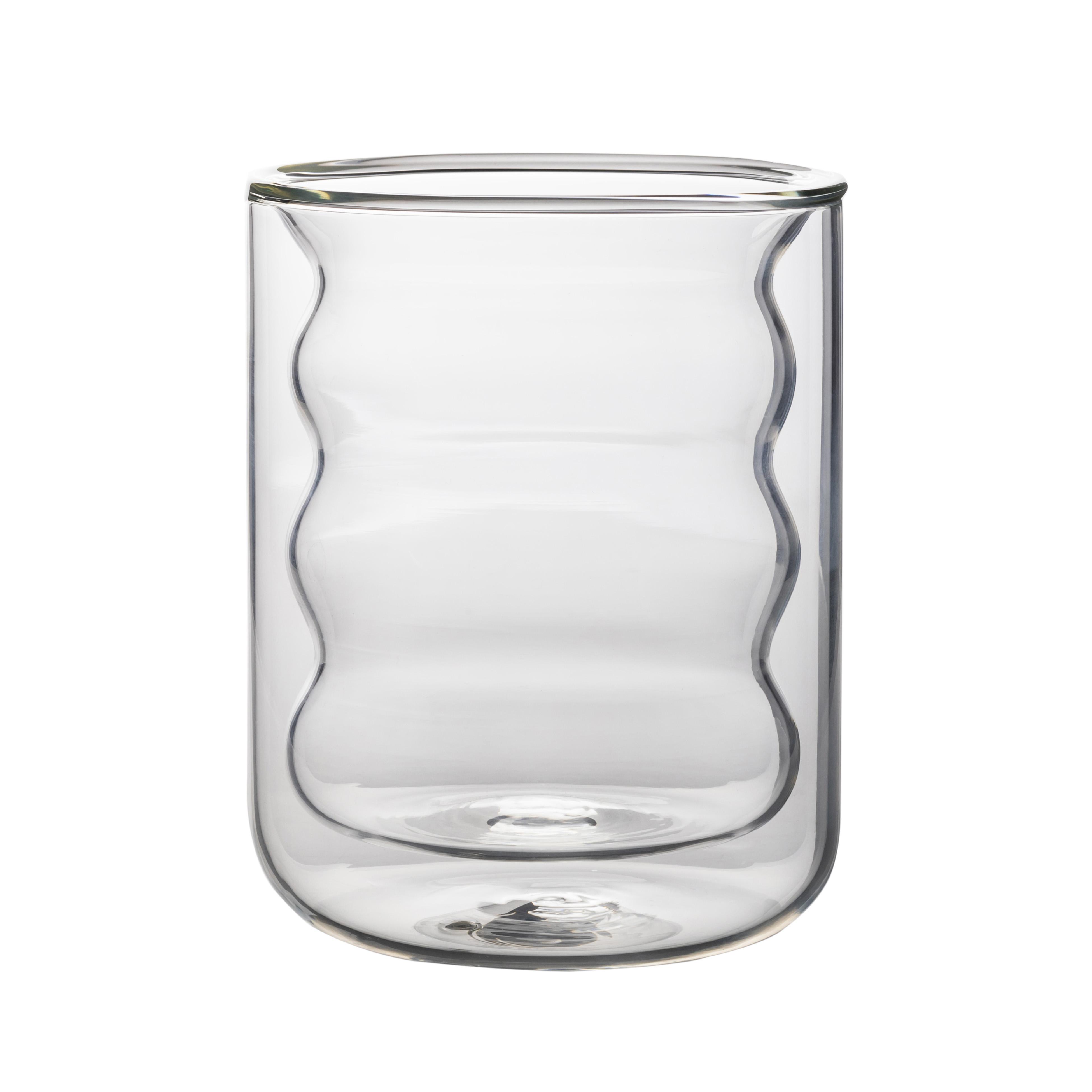 TOV Furniture Waves Water Glass (Set of 4), Clear, large