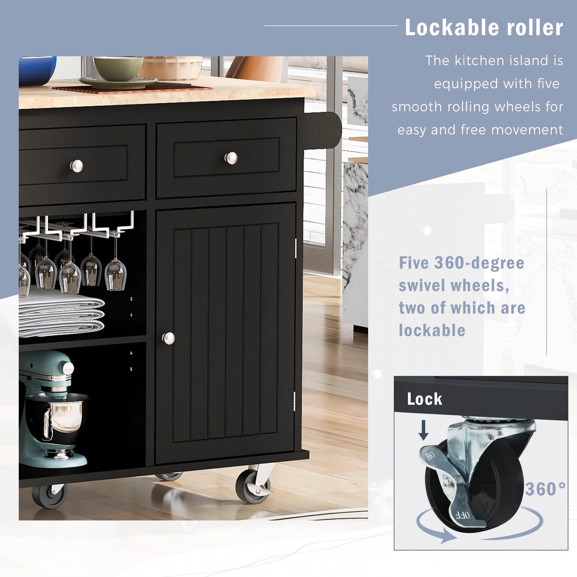 Dovelina Zenyra Kitchen Island | Ashley
