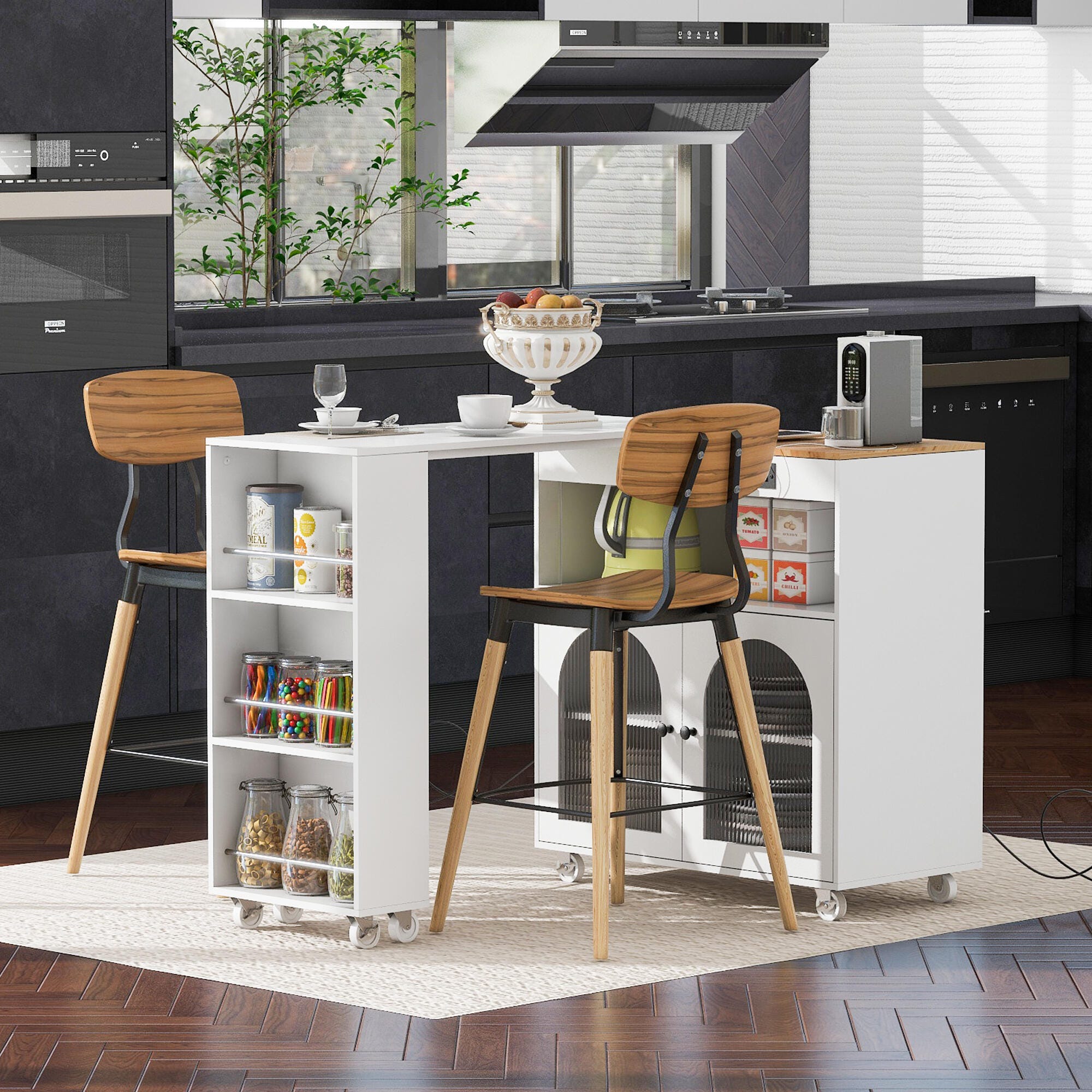Dovelina Zenyra Kitchen Island With Extended Table | Ashley