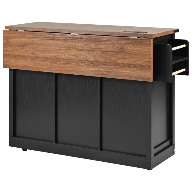 Dovelina Kiopy Kitchen Island with Power Outlet