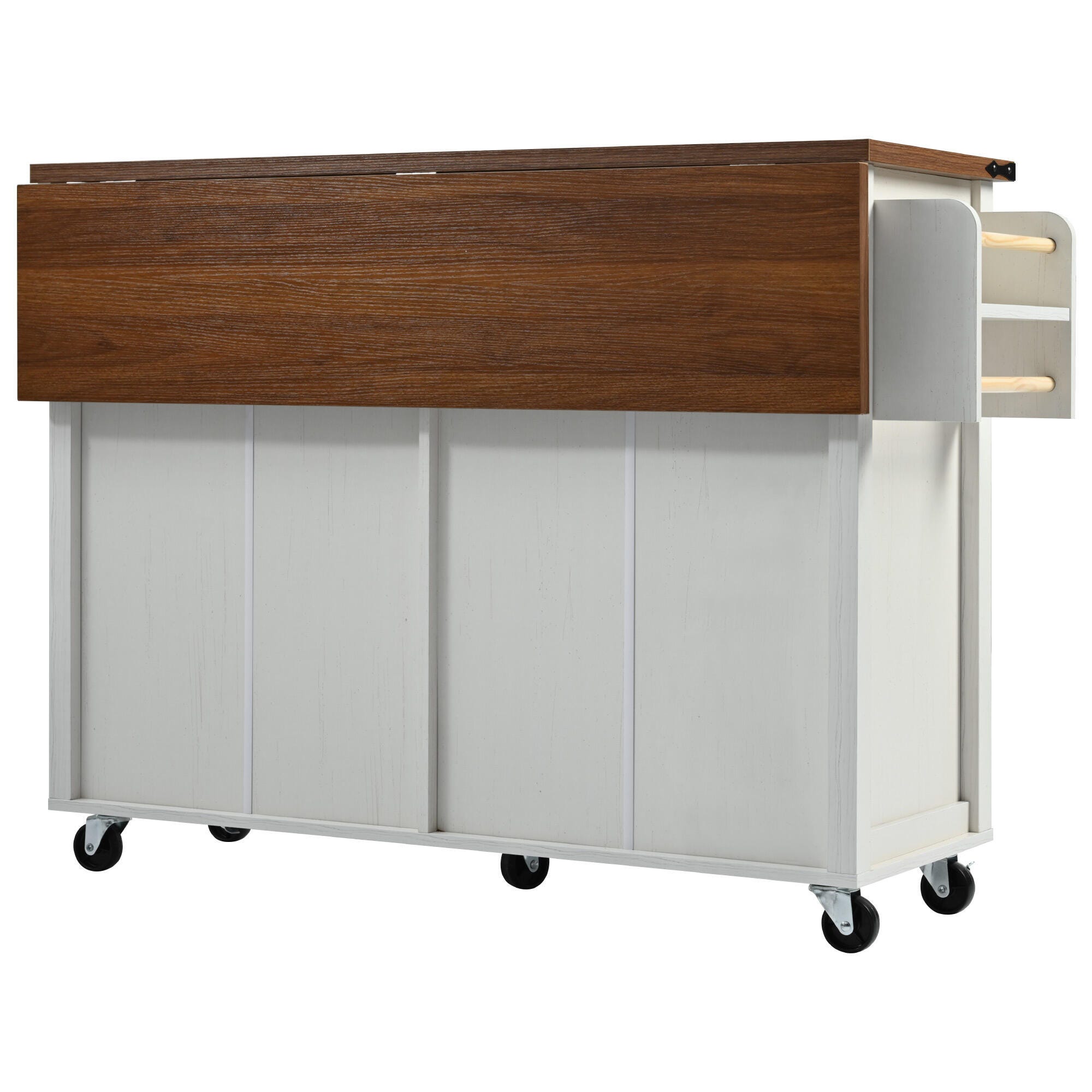 Dovelina Kiopy Rolling Kitchen Cart on Wheels, White, large