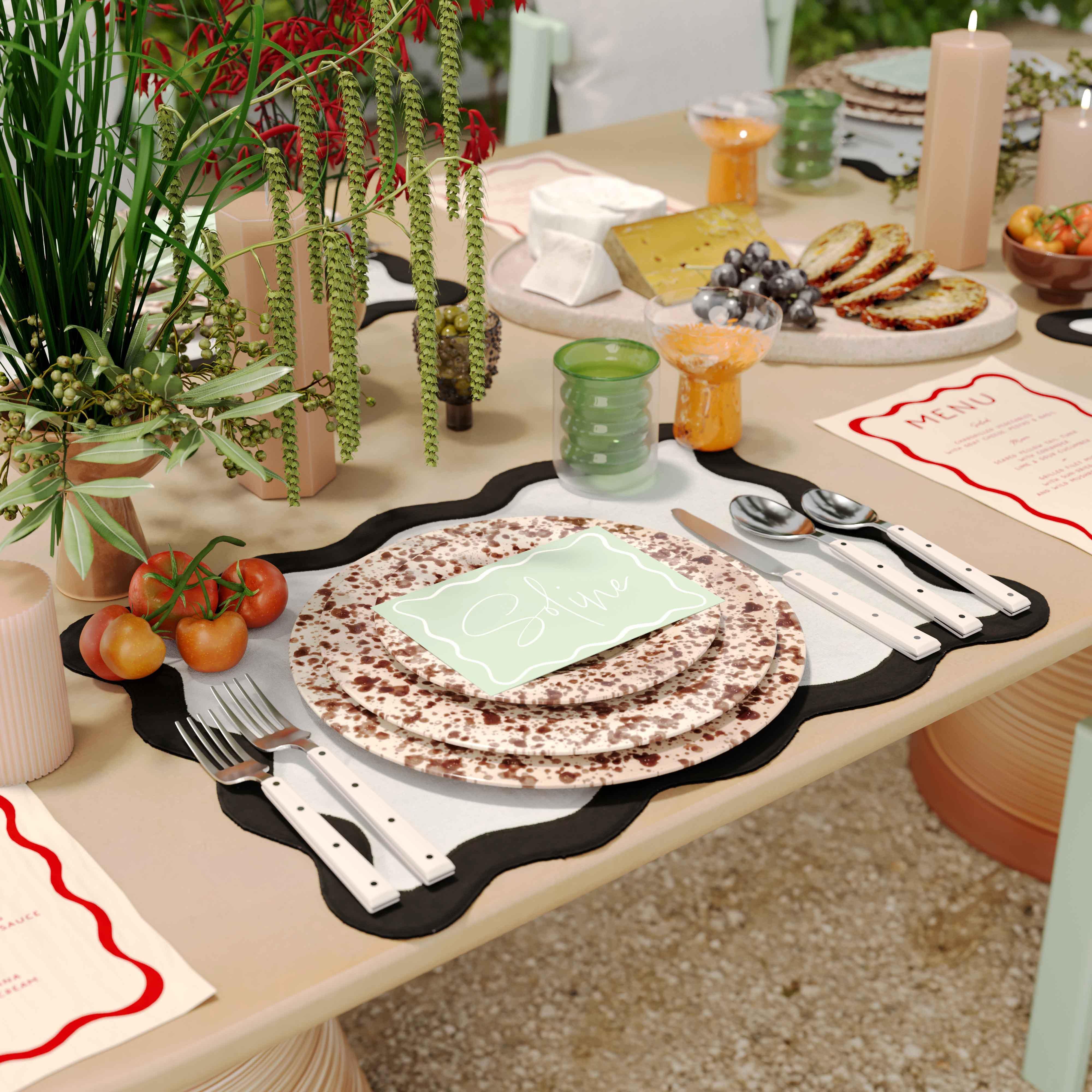 TOV Furniture Scalloped Placemat (Set of 4), , rollover
