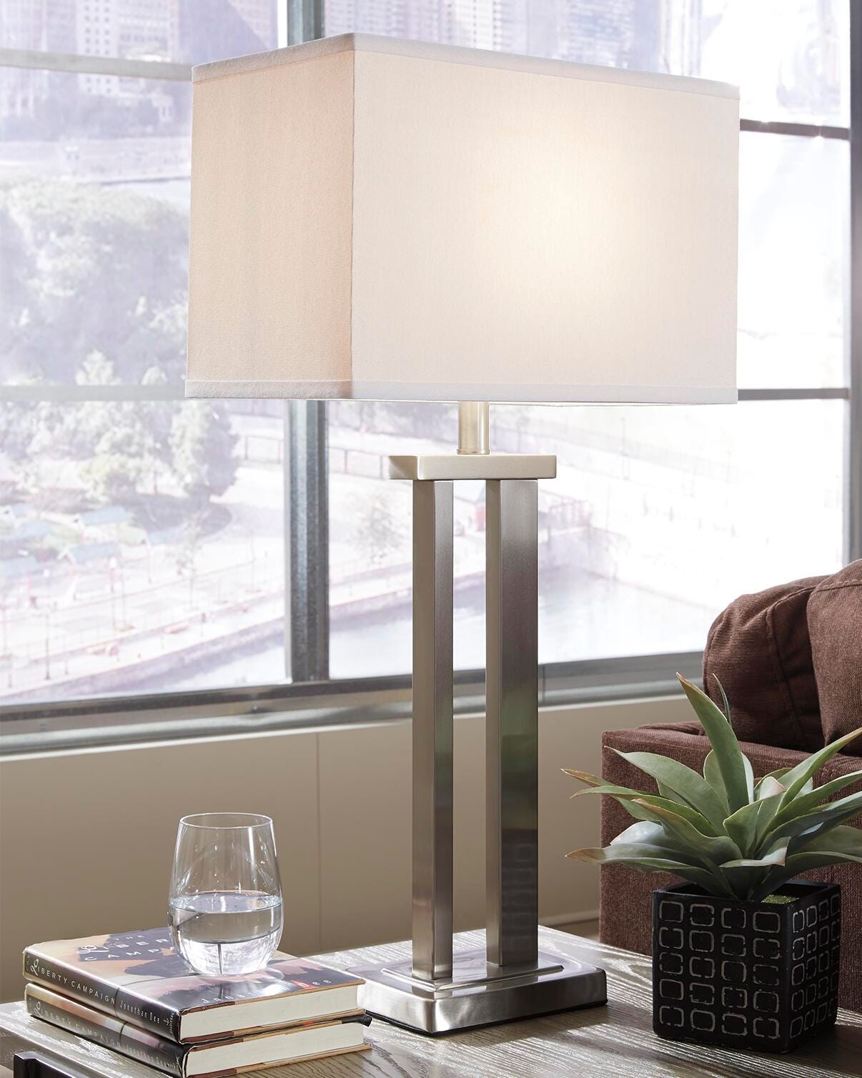 Aniela Table Lamp (Set of 2), Silver Finish, rollover