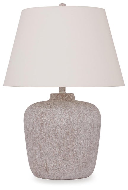 Danry Table Lamp, Distressed Cream
